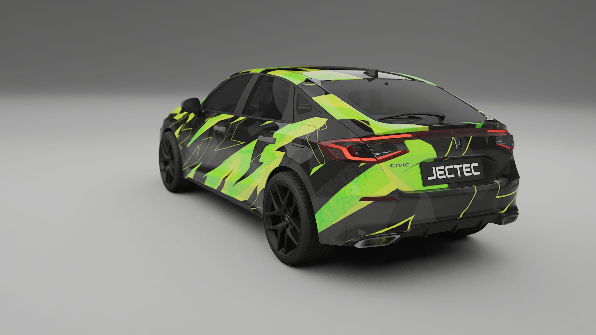 Honda Civic hatchback NINJA TURTLES – Designad Wrap PPF-sats i utskrivbar polyuretanfilm