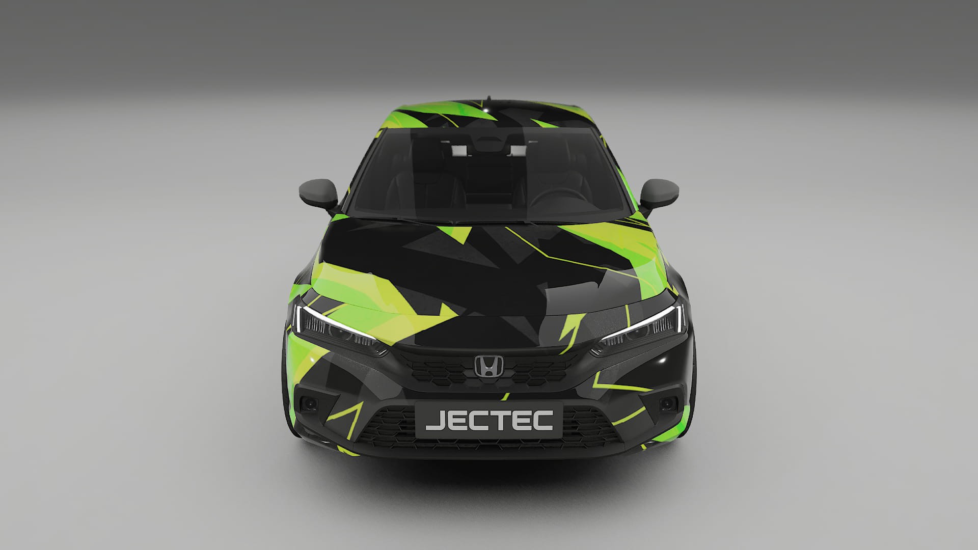 Honda Civic hatchback NINJA TURTLES – Designad Wrap PPF-sats i utskrivbar polyuretanfilm