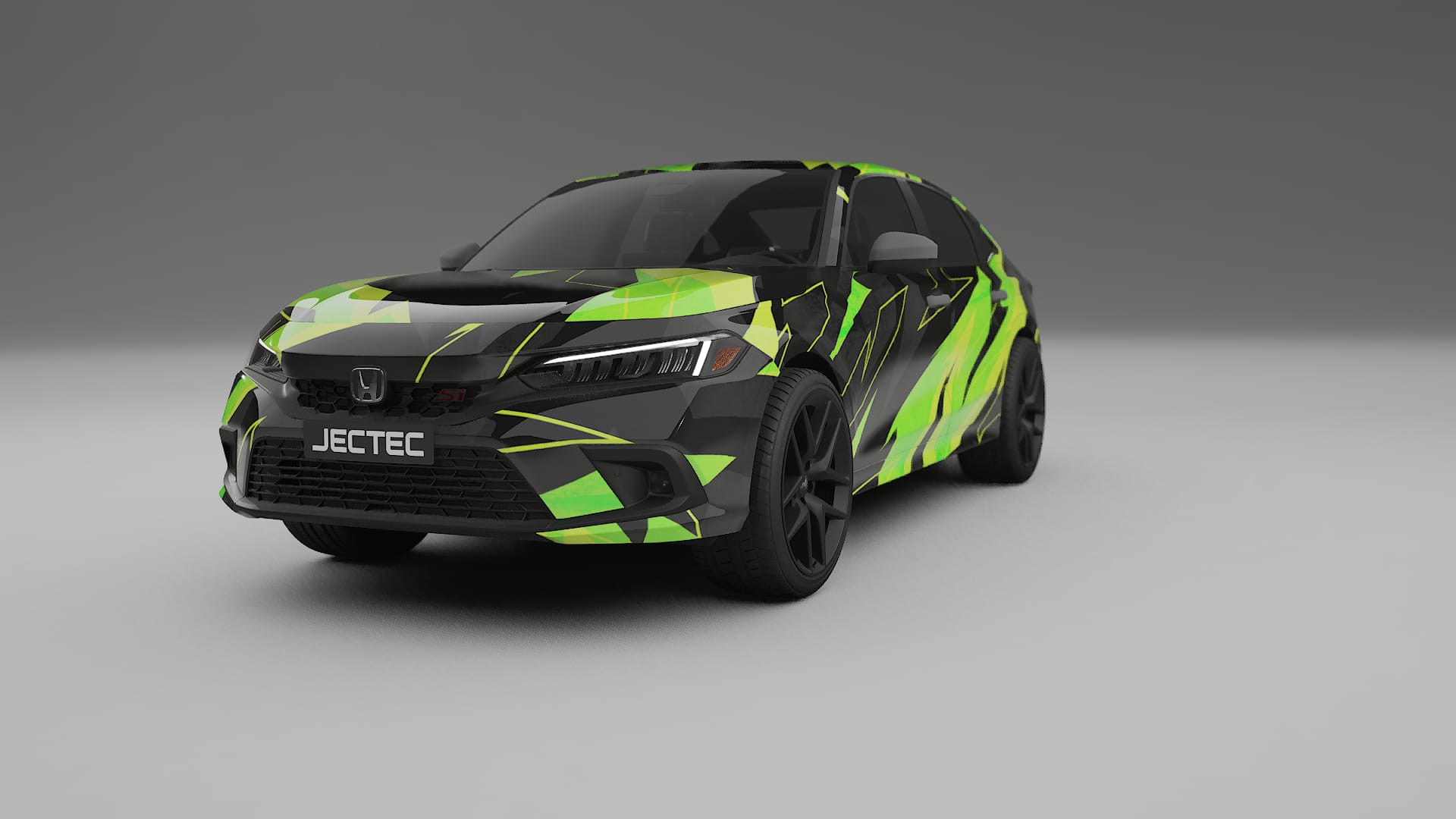 Honda Civic Si NINJA TURTLES – Designad Wrap PPF-sats i utskrivbar polyuretanfilm