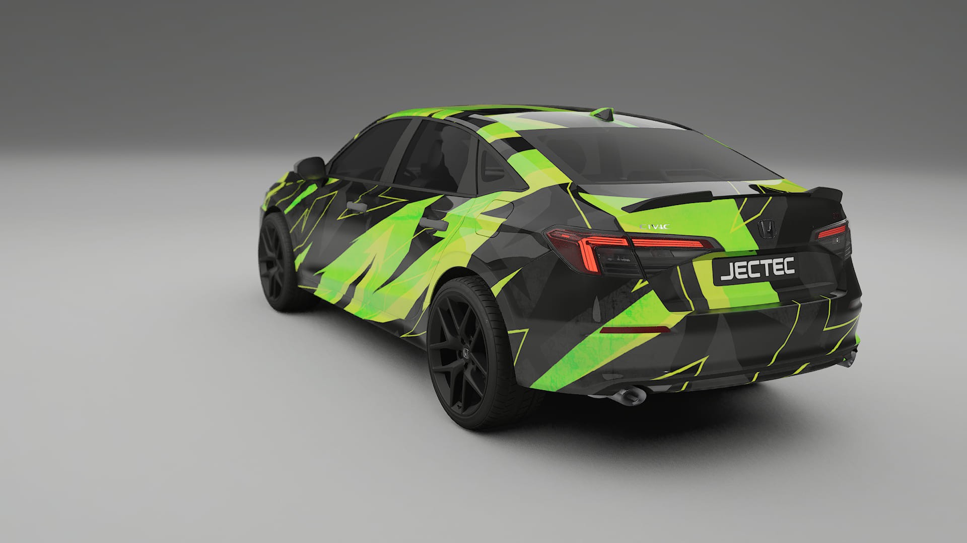 Honda Civic Si NINJA TURTLES – Designad Wrap PPF-sats i utskrivbar polyuretanfilm