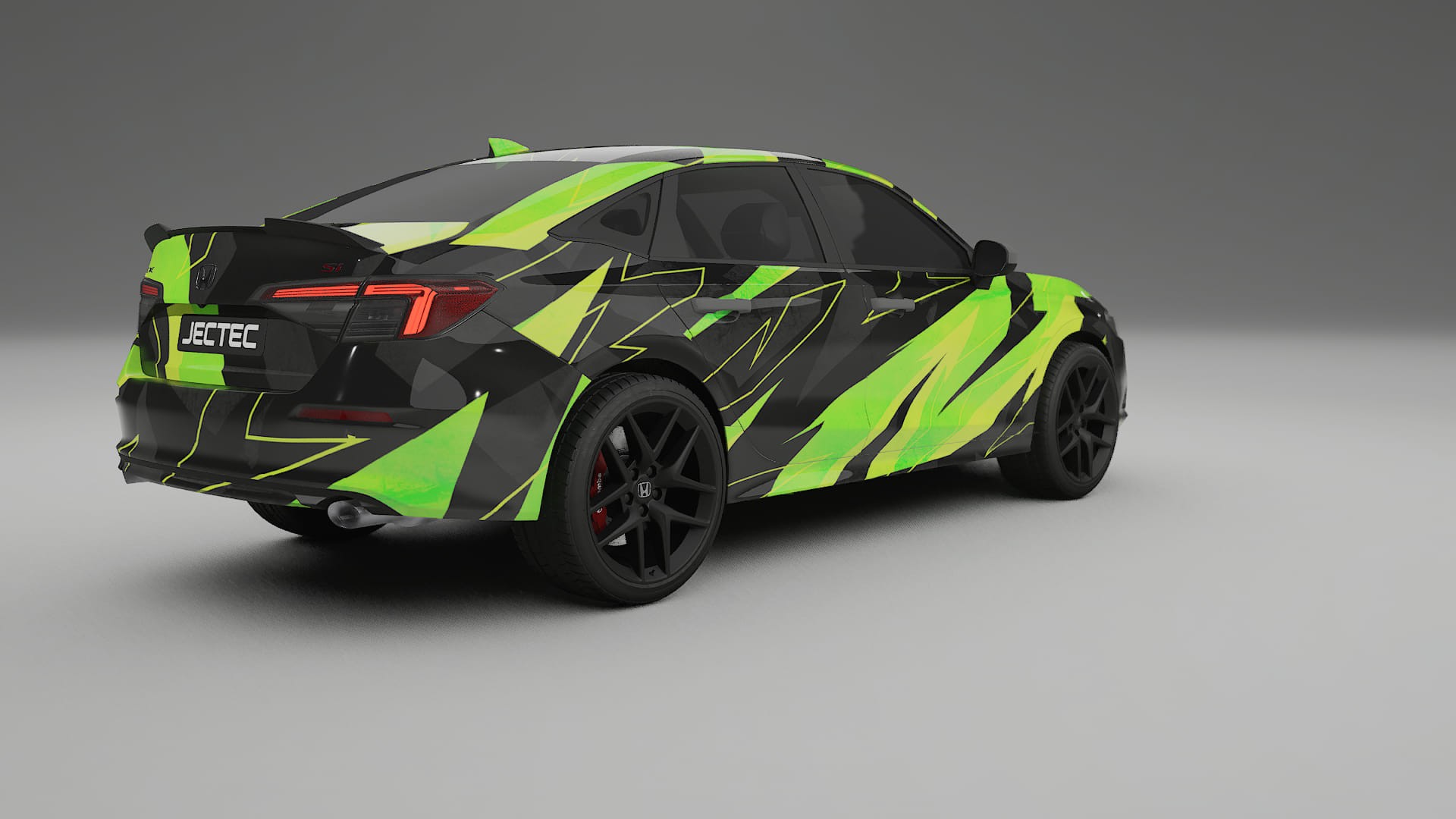 Honda Civic Si NINJA TURTLES – Designad Wrap PPF-sats i utskrivbar polyuretanfilm