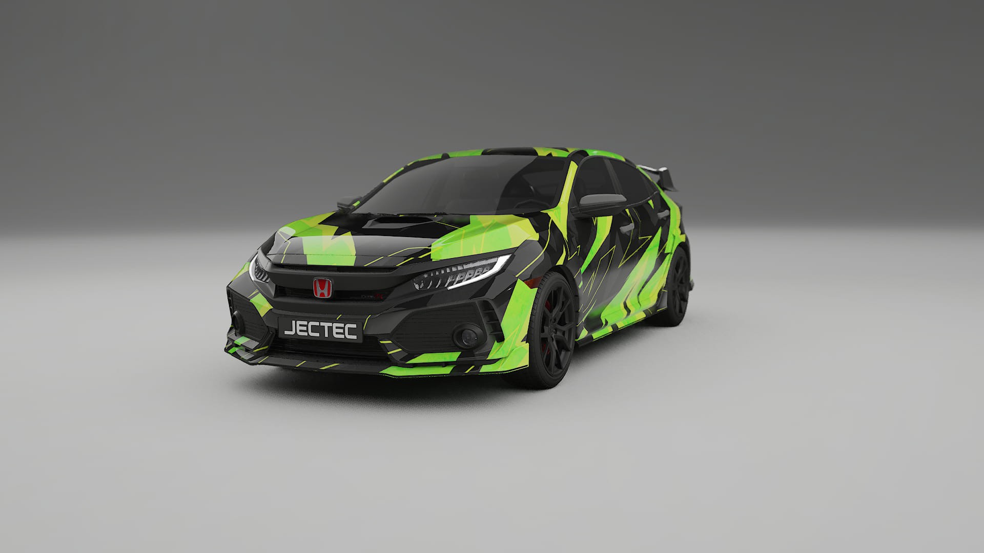 Honda Civic Type-R NINJA TURTLES – Designad Wrap PPF-sats i utskrivbar polyuretanfilm