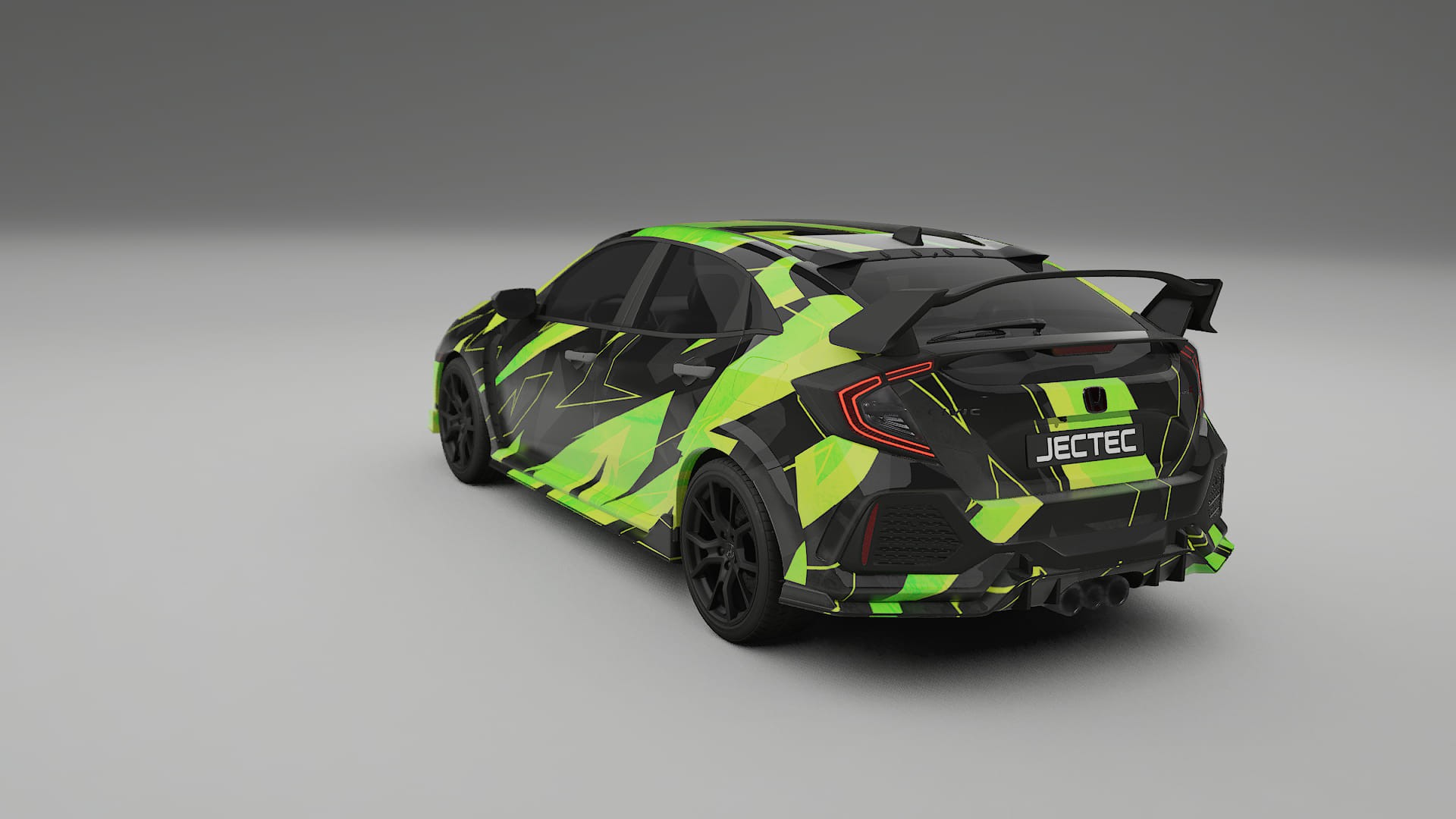 Honda Civic Type-R NINJA TURTLES – Designad Wrap PPF-sats i utskrivbar polyuretanfilm