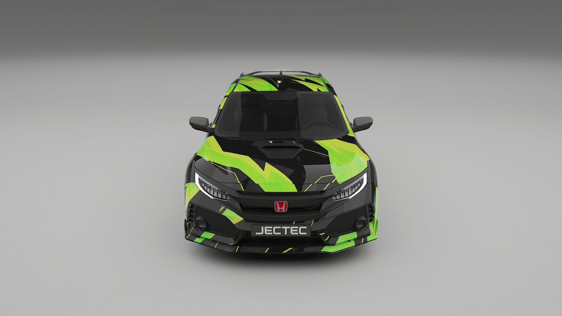 Honda Civic Type-R NINJA TURTLES – Designad Wrap PPF-sats i utskrivbar polyuretanfilm