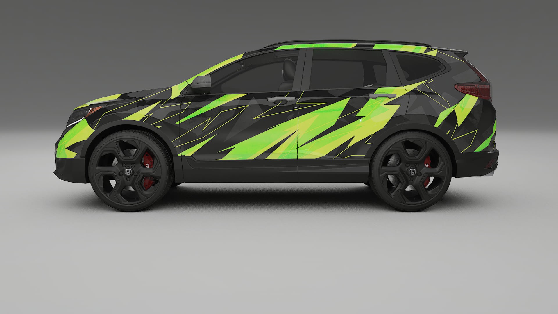 Honda CRV Touring prefacelift pre-LCI NINJA TURTLES – Designad Wrap PPF-sats i utskrivbar polyuretanfilm