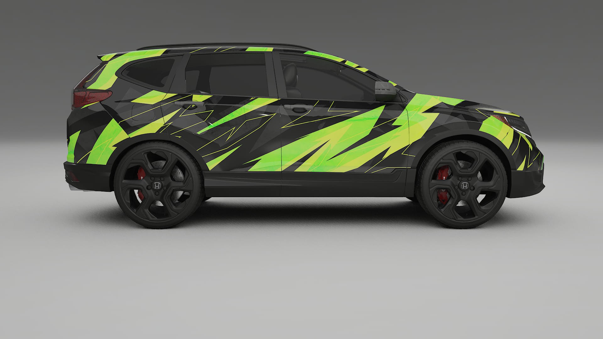 Honda CRV Touring prefacelift pre-LCI NINJA TURTLES – Designad Wrap PPF-sats i utskrivbar polyuretanfilm