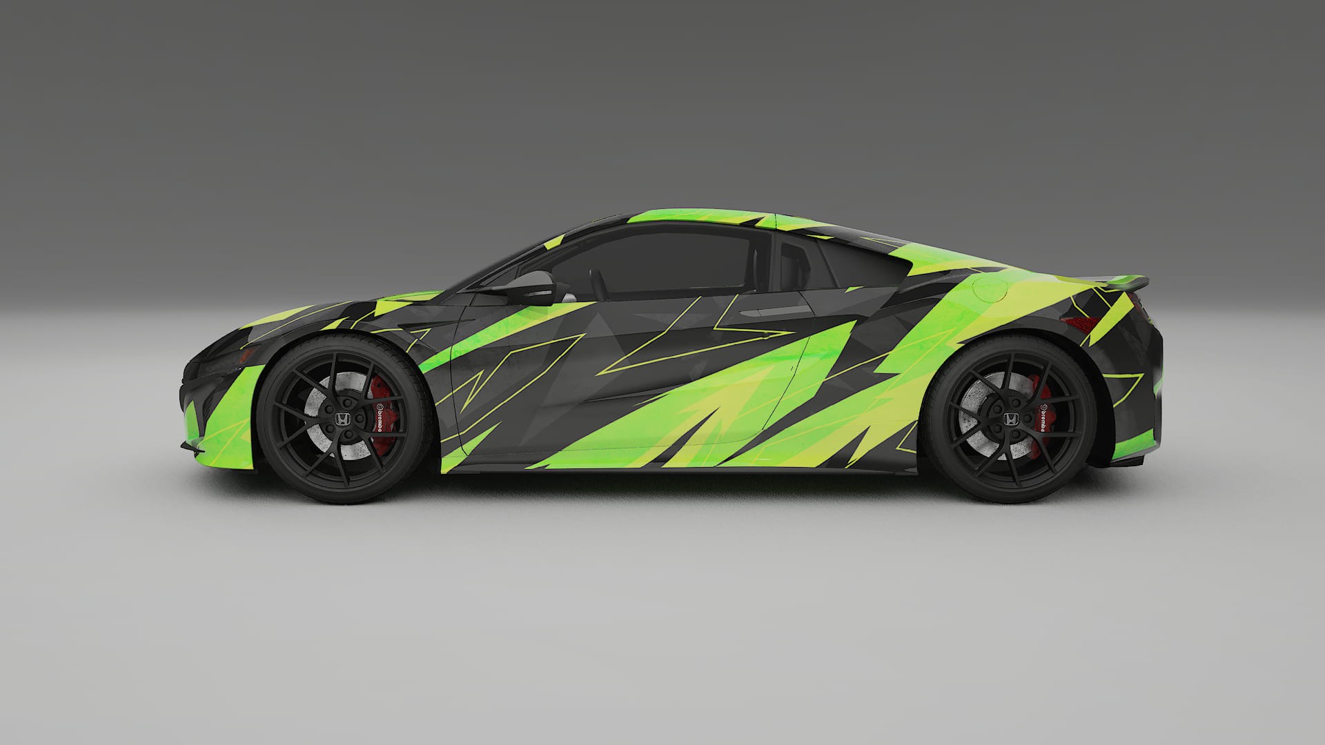 Honda NSX prefacelift pre-LCI NINJA TURTLES – Designad Wrap PPF-sats i utskrivbar polyuretanfilm