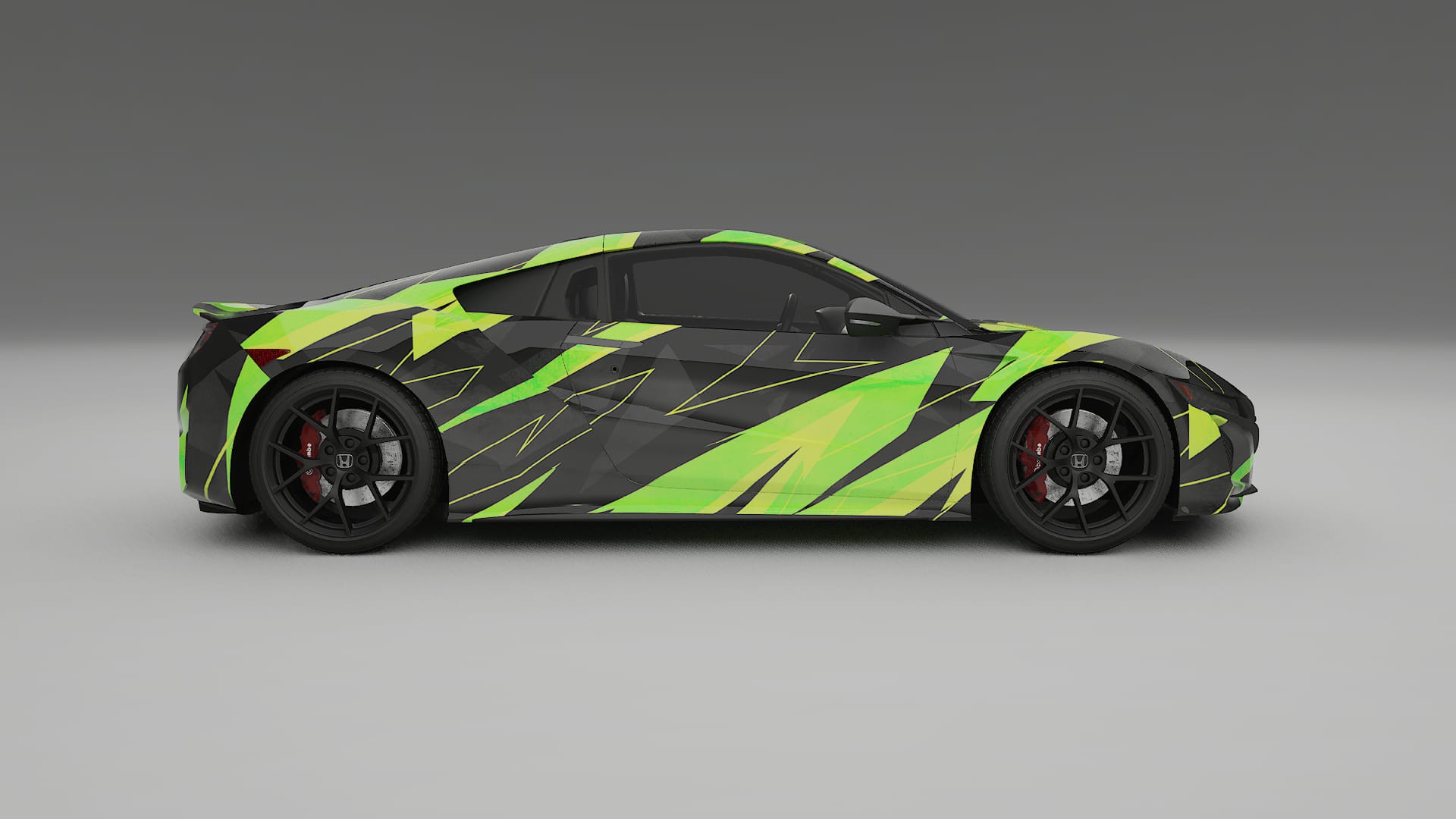 Honda NSX prefacelift pre-LCI NINJA TURTLES – Designad Wrap PPF-sats i utskrivbar polyuretanfilm