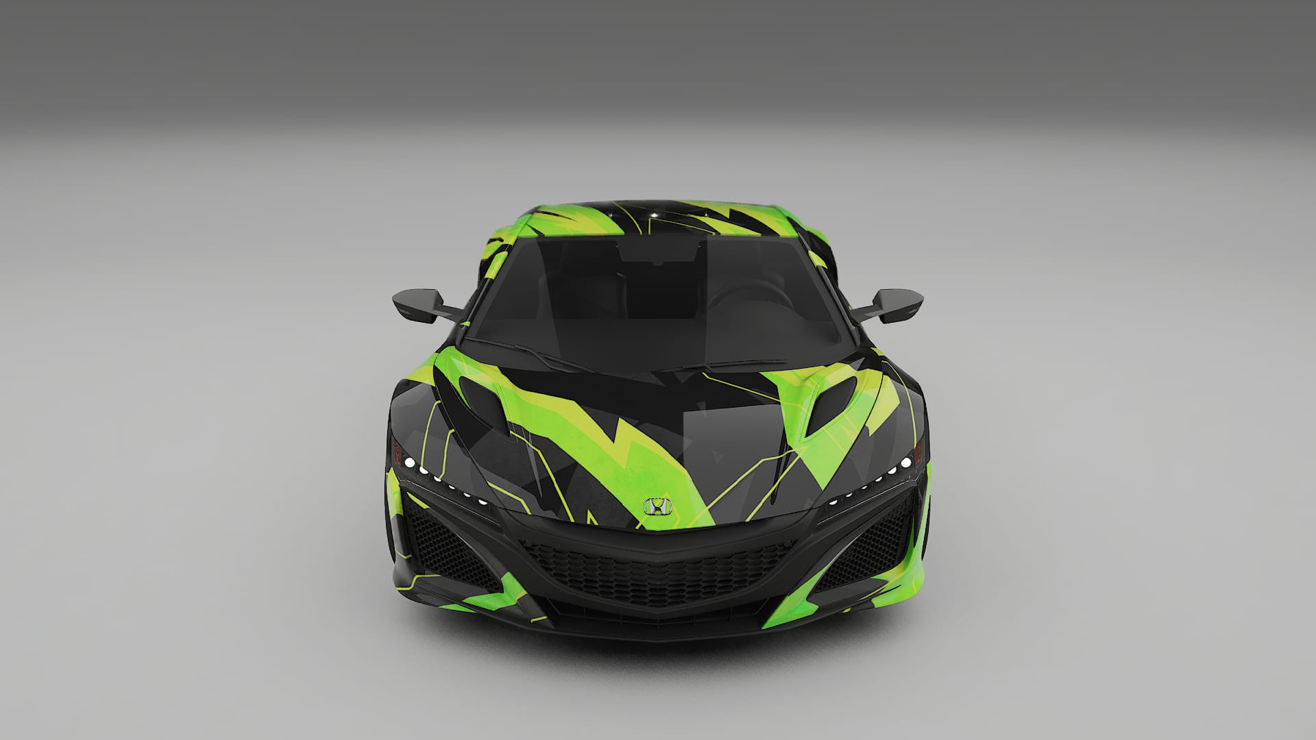 Honda NSX prefacelift pre-LCI NINJA TURTLES – Designad Wrap PPF-sats i utskrivbar polyuretanfilm