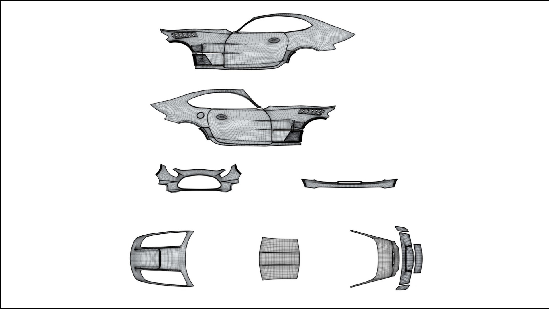 Mercedes AMG GT Black Series C192 Coupe COBRA 11 – Designad Wrap PPF-sats i utskrivbar polyuretanfilm