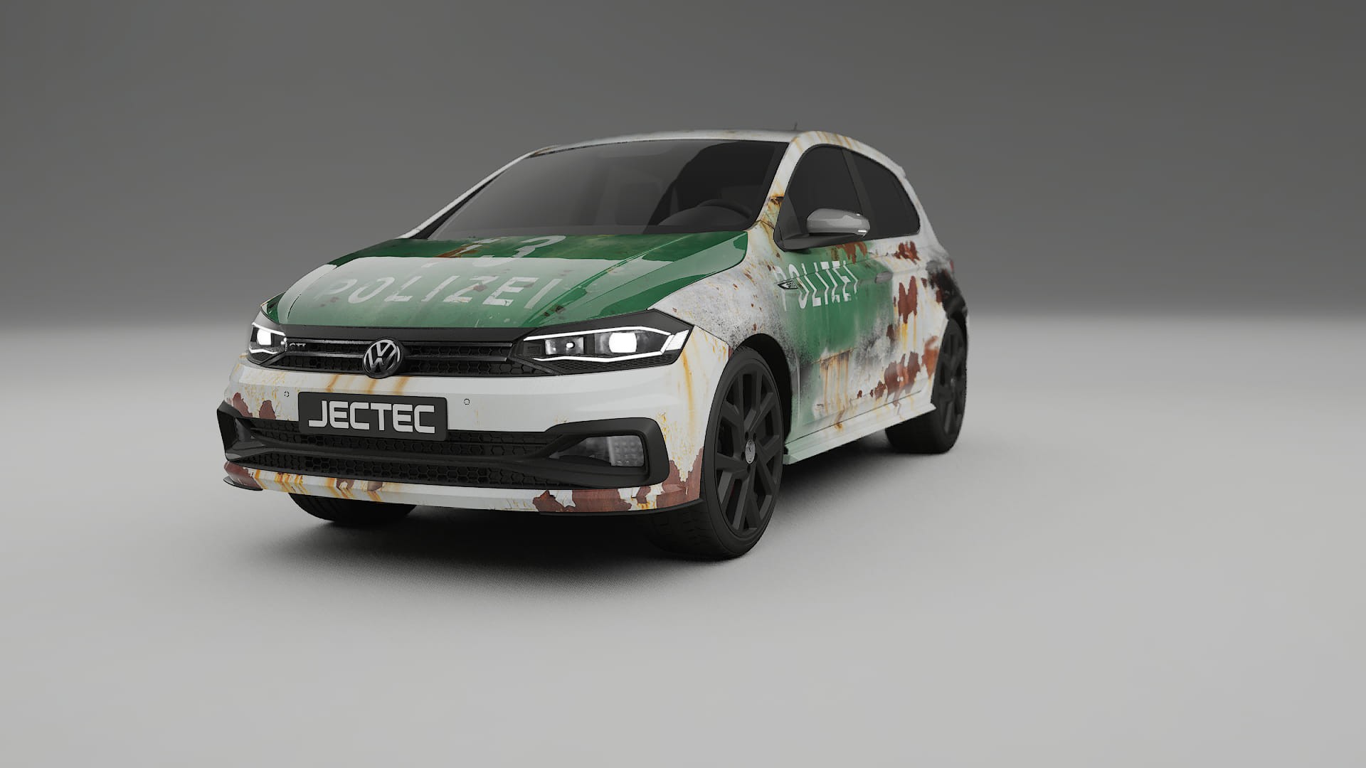 VW Polo GTI VI COBRA 11 – Designad Wrap PPF-sats i utskrivbar polyuretanfilm