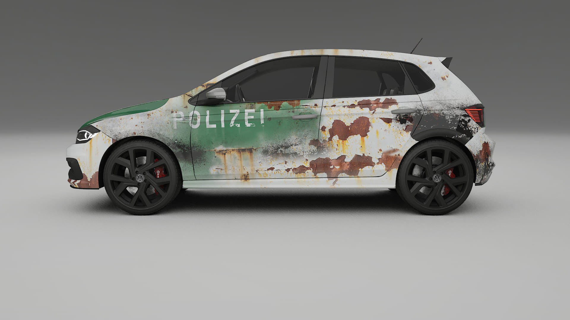 VW Polo GTI VI COBRA 11 – Designad Wrap PPF-sats i utskrivbar polyuretanfilm