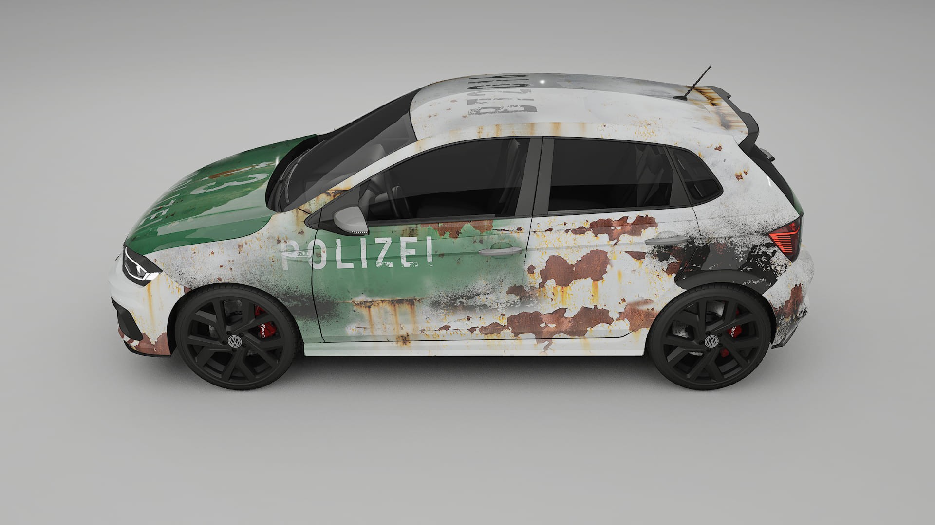 VW Polo GTI VI COBRA 11 – Designad Wrap PPF-sats i utskrivbar polyuretanfilm