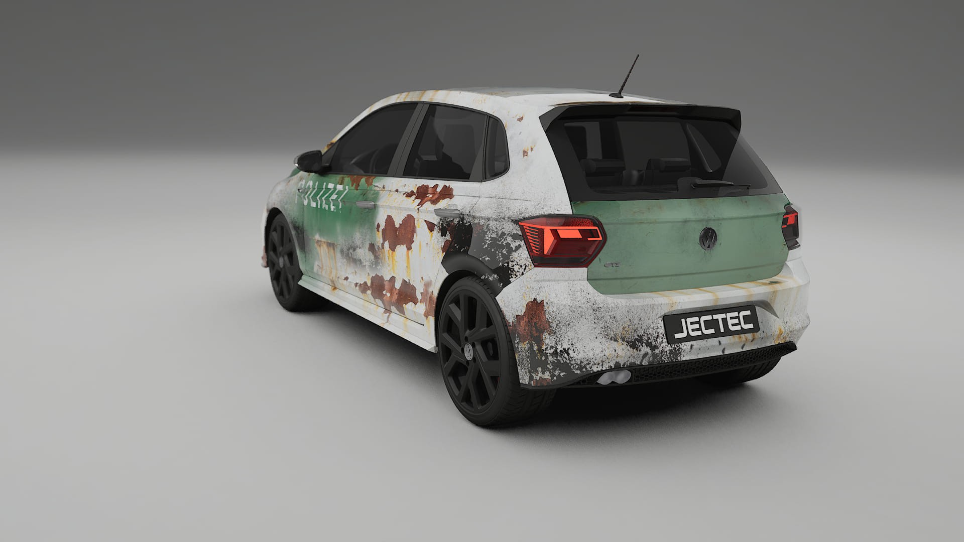 VW Polo GTI VI COBRA 11 – Designad Wrap PPF-sats i utskrivbar polyuretanfilm