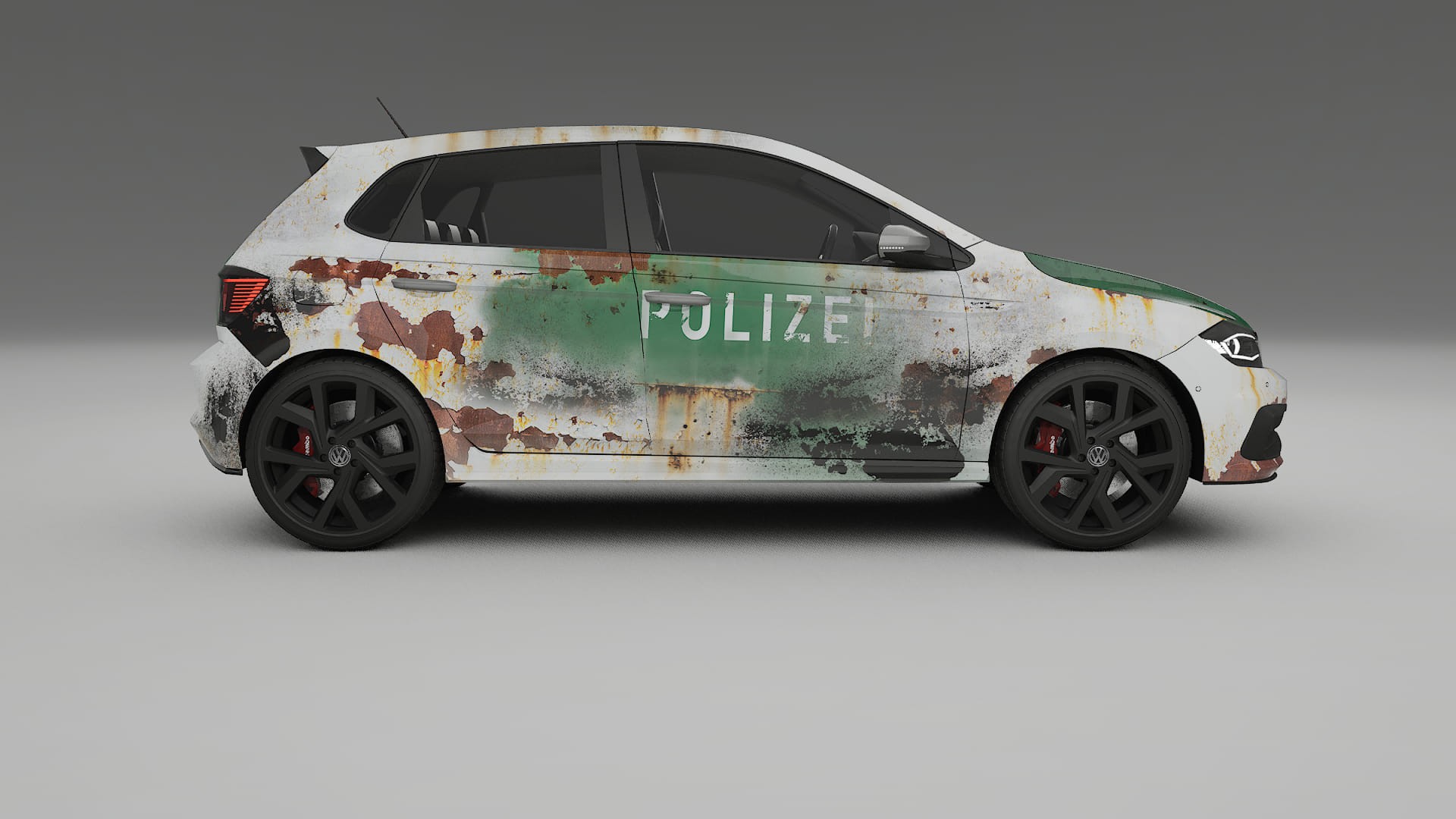 VW Polo GTI VI COBRA 11 – Designad Wrap PPF-sats i utskrivbar polyuretanfilm