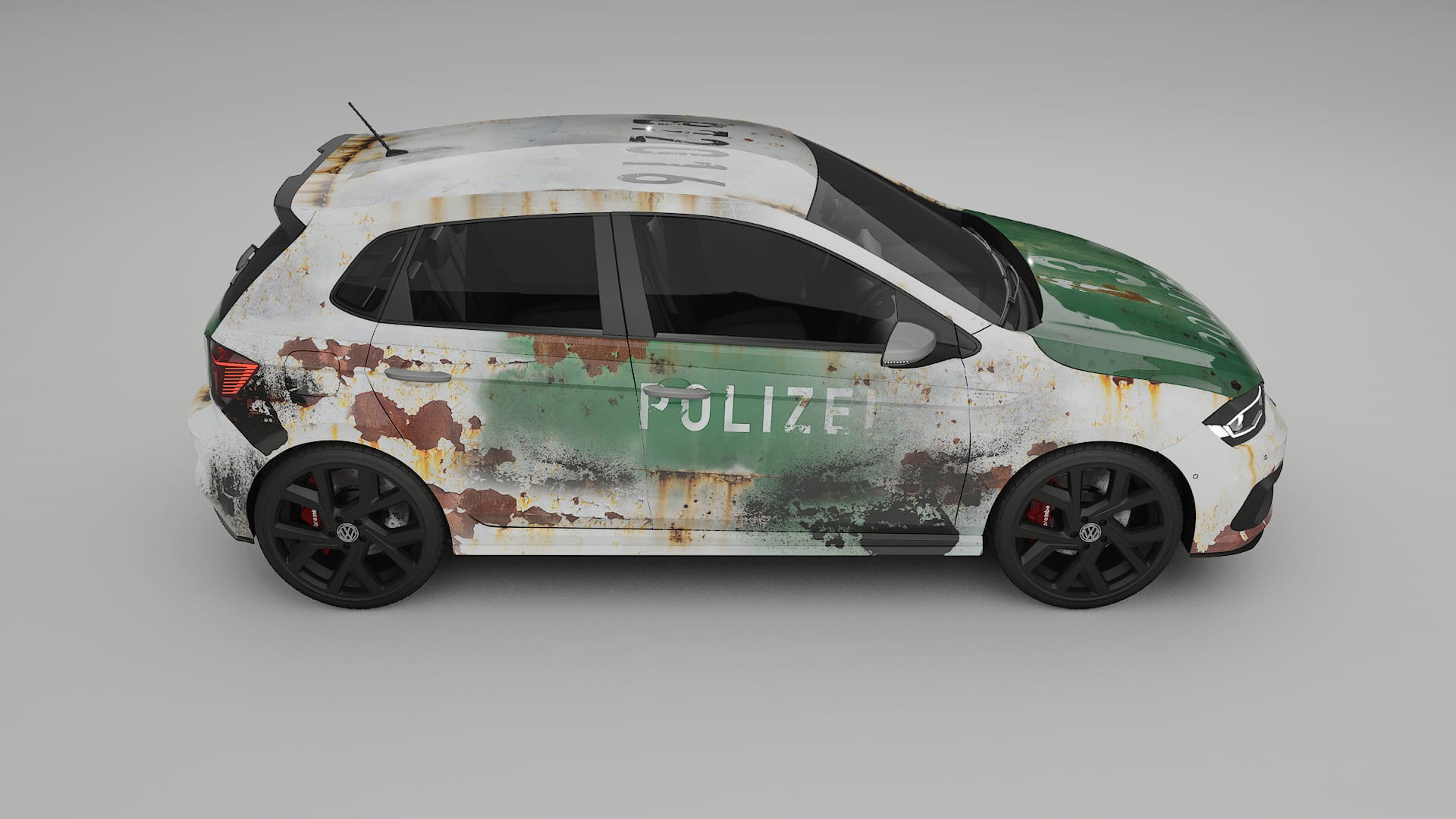 VW Polo GTI VI COBRA 11 – Designad Wrap PPF-sats i utskrivbar polyuretanfilm