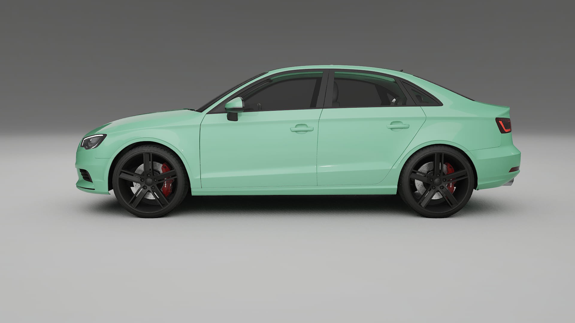 Audi A3 8V sedan prefacelift pre LCI TPU Lackskyddsfilm | DUSTY Färgskiftande PPF – Komplett Förskuret Kit