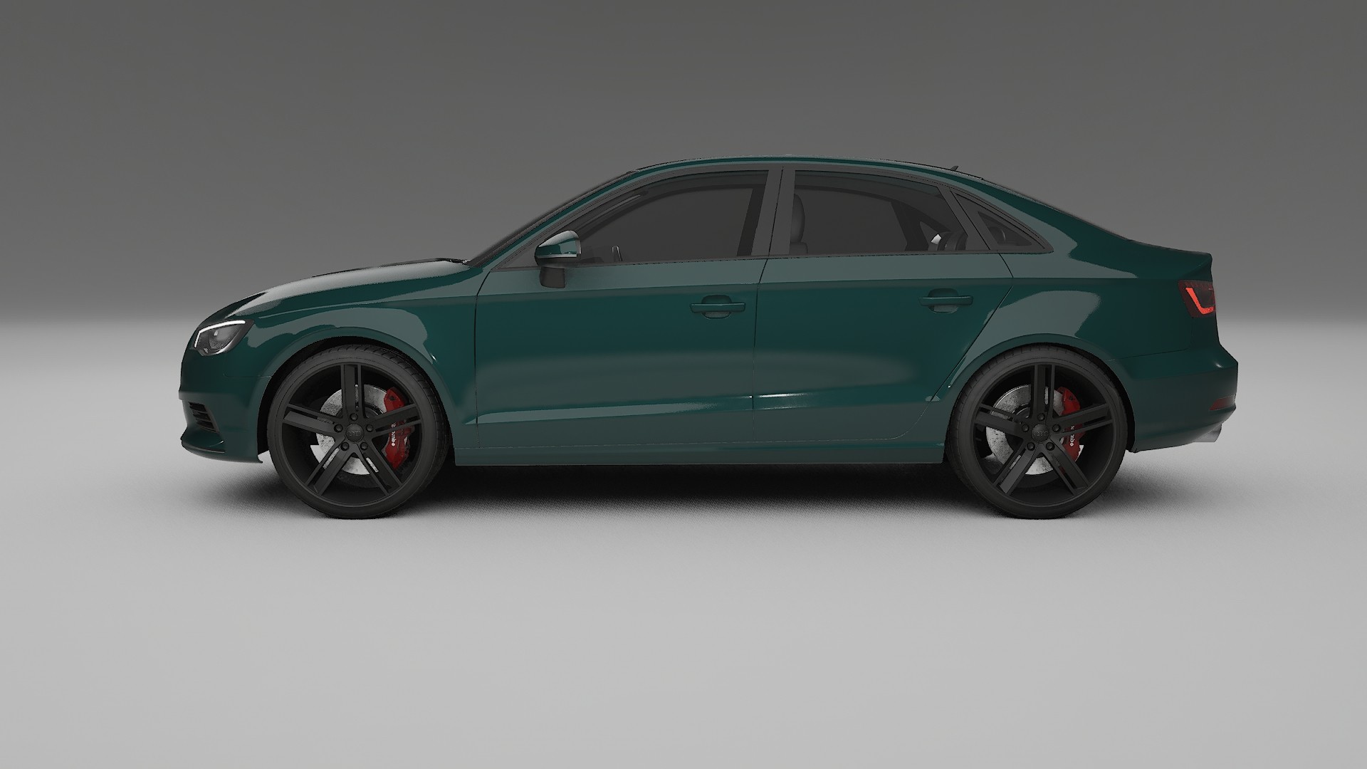 Audi A3 8V sedan prefacelift pre LCI TPU Lackskyddsfilm | INFERNO Färgskiftande PPF – Komplett Förskuret Kit