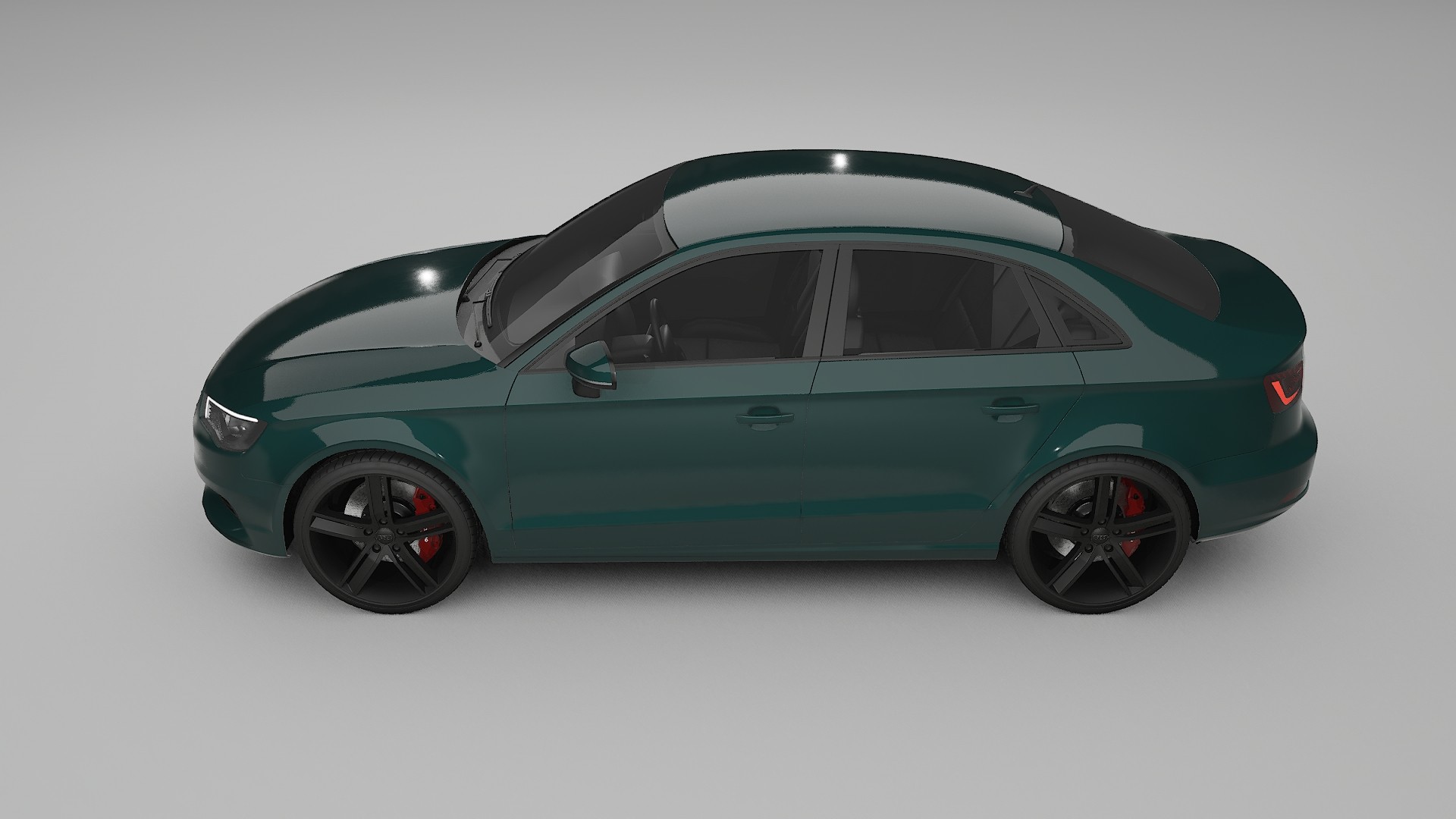 Audi A3 8V sedan prefacelift pre LCI TPU Lackskyddsfilm | INFERNO Färgskiftande PPF – Komplett Förskuret Kit