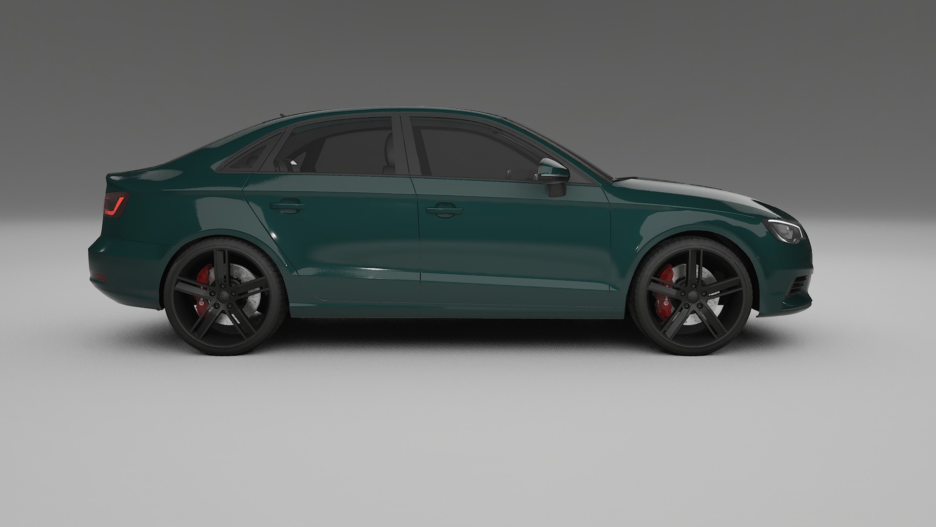 Audi A3 8V sedan prefacelift pre LCI TPU Lackskyddsfilm | INFERNO Färgskiftande PPF – Komplett Förskuret Kit