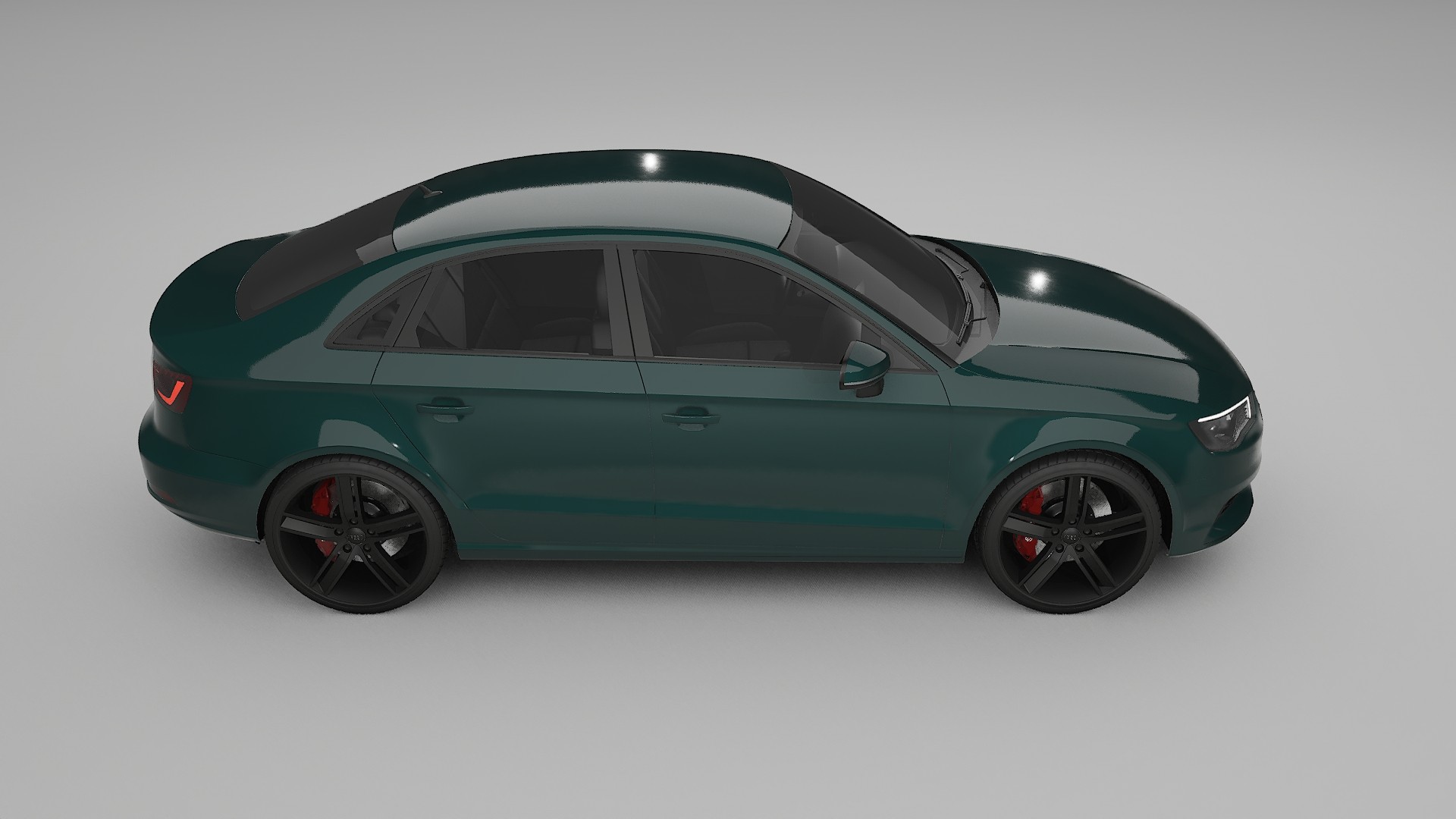 Audi A3 8V sedan prefacelift pre LCI TPU Lackskyddsfilm | INFERNO Färgskiftande PPF – Komplett Förskuret Kit