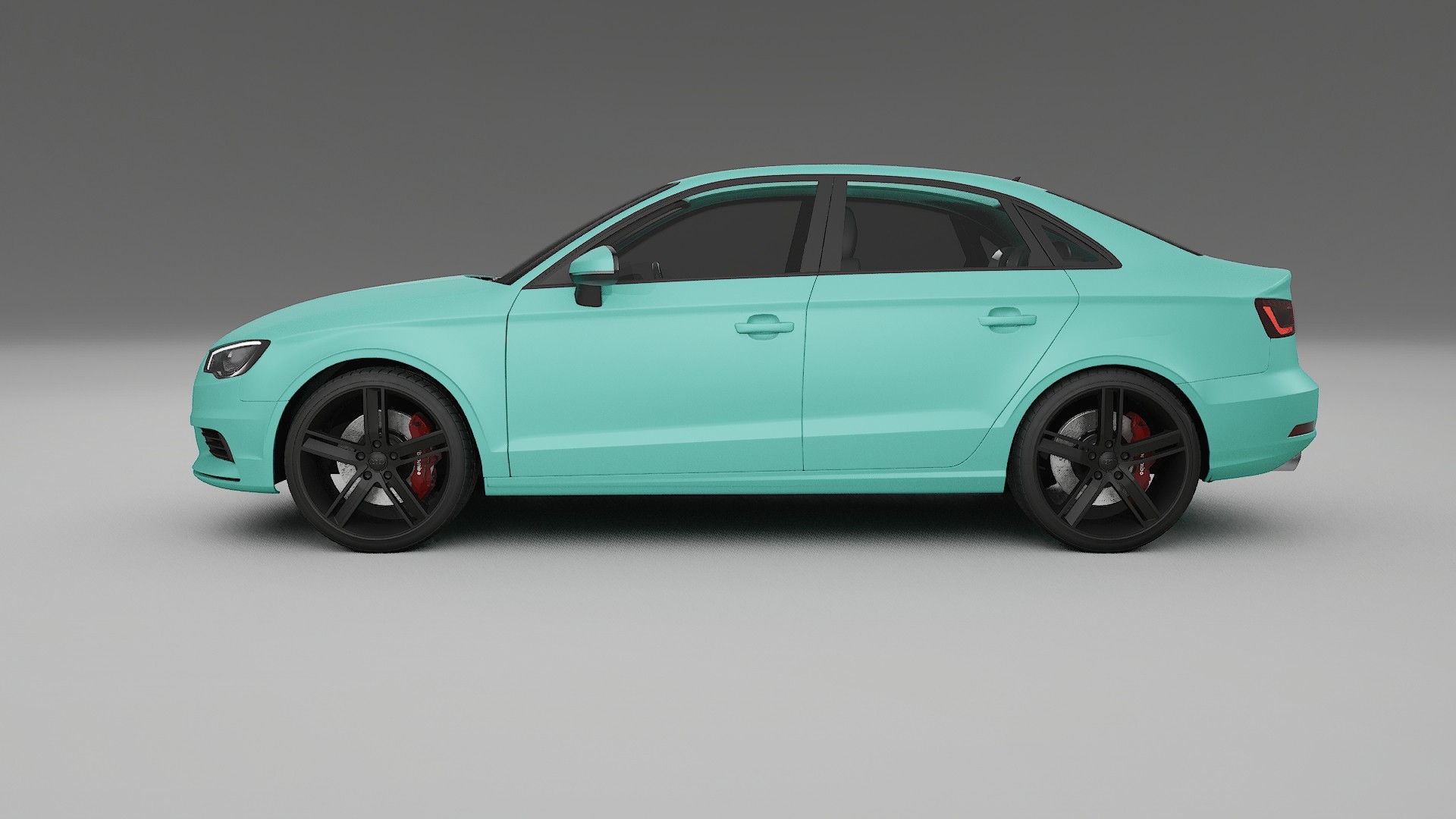 Audi A3 8V sedan prefacelift pre LCI TPU Lackskyddsfilm | FROST Färgskiftande PPF – Komplett Förskuret Kit