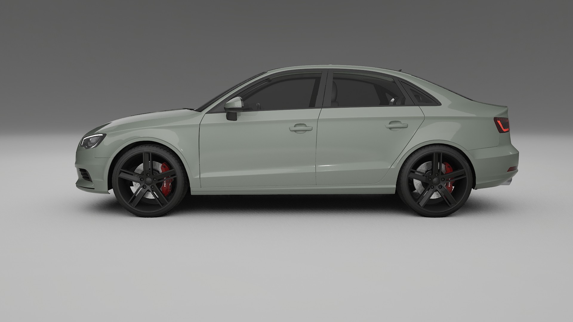 Audi A3 8V sedan prefacelift pre LCI TPU Lackskyddsfilm | SLATE Färgskiftande PPF – Komplett Förskuret Kit