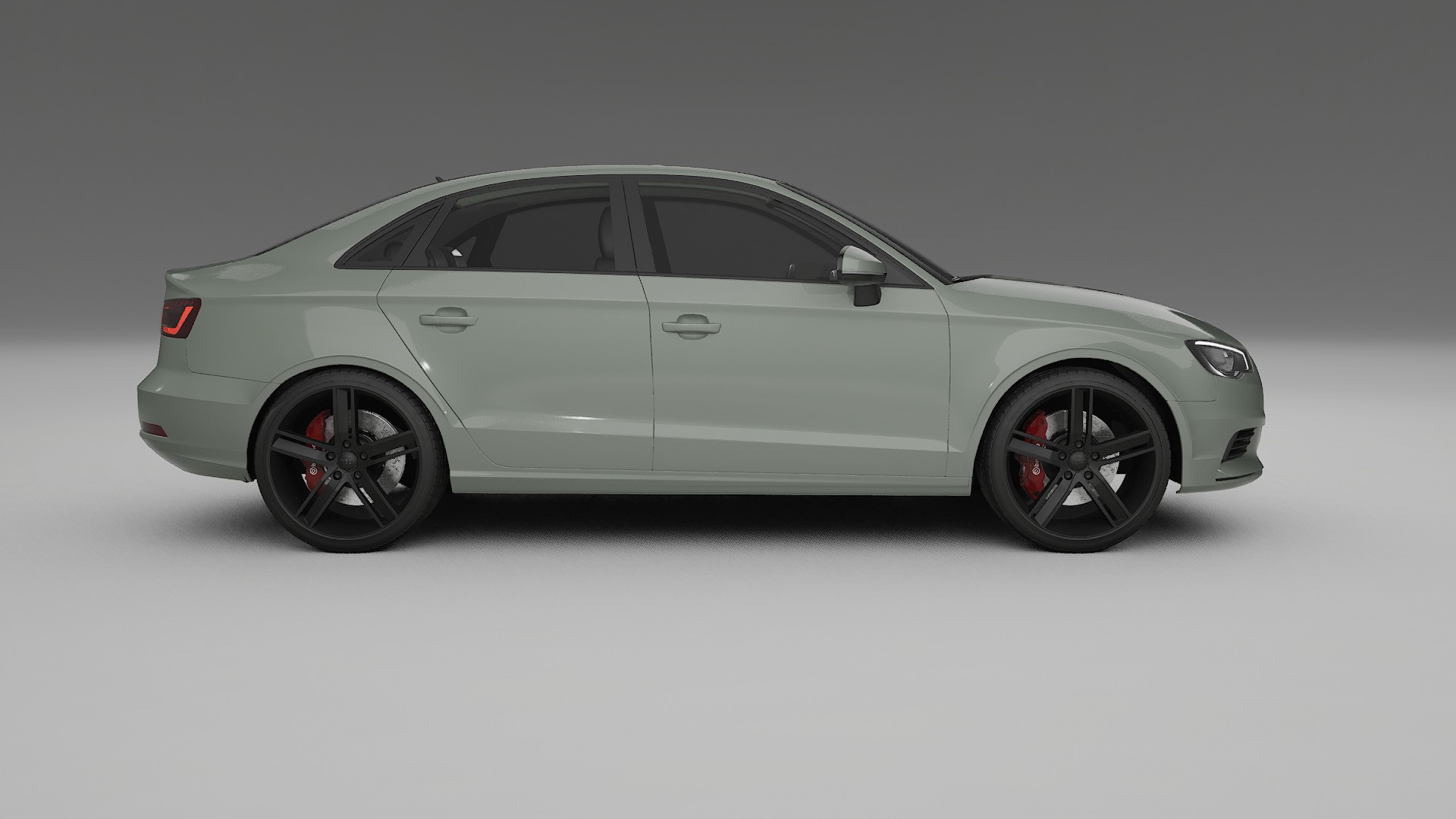 Audi A3 8V sedan prefacelift pre LCI TPU Lackskyddsfilm | SLATE Färgskiftande PPF – Komplett Förskuret Kit