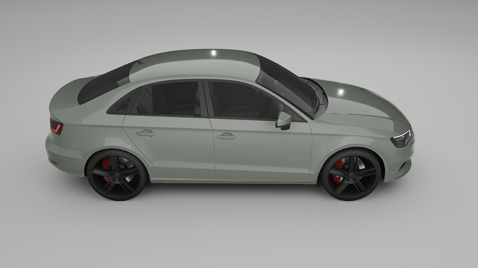 Audi A3 8V sedan prefacelift pre LCI TPU Lackskyddsfilm | SLATE Färgskiftande PPF – Komplett Förskuret Kit