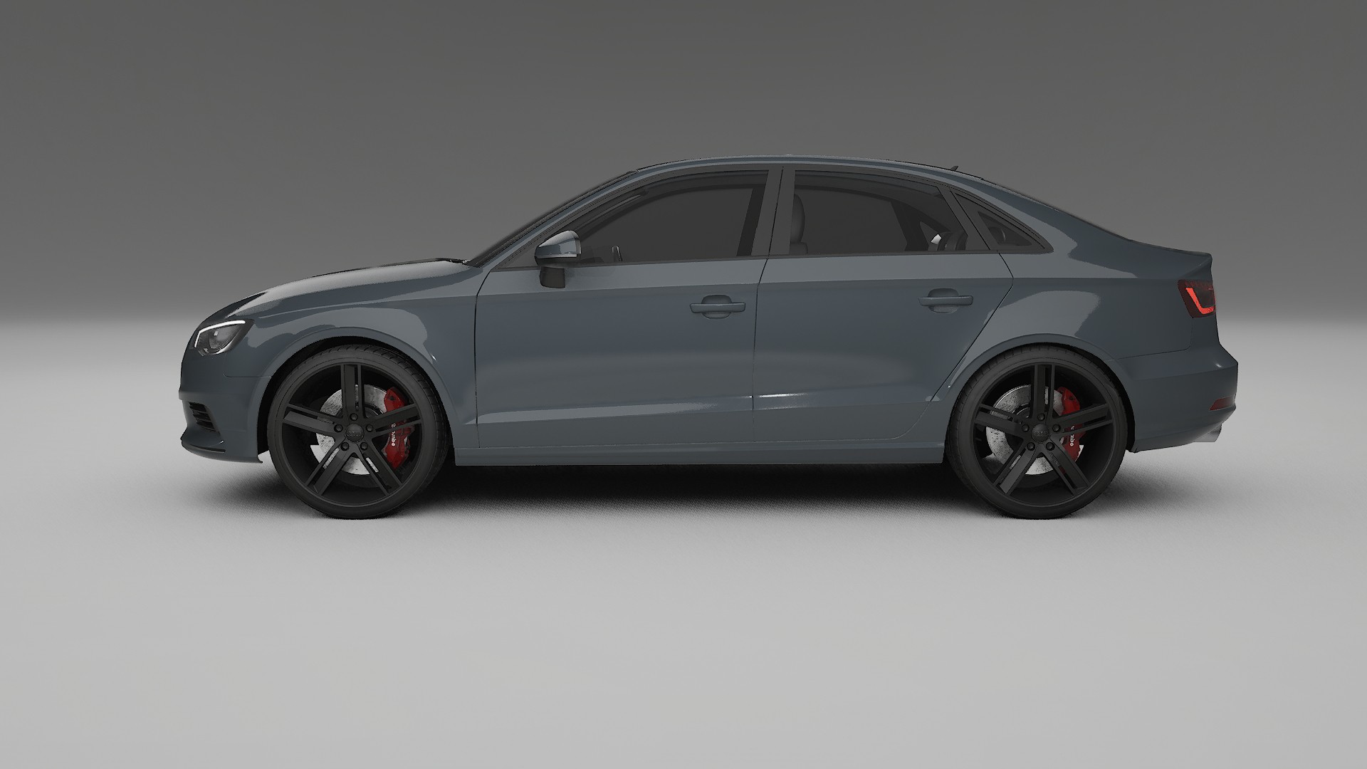 Audi A3 8V sedan prefacelift pre LCI TPU Lackskyddsfilm | GRANITE Färgskiftande PPF – Komplett Förskuret Kit