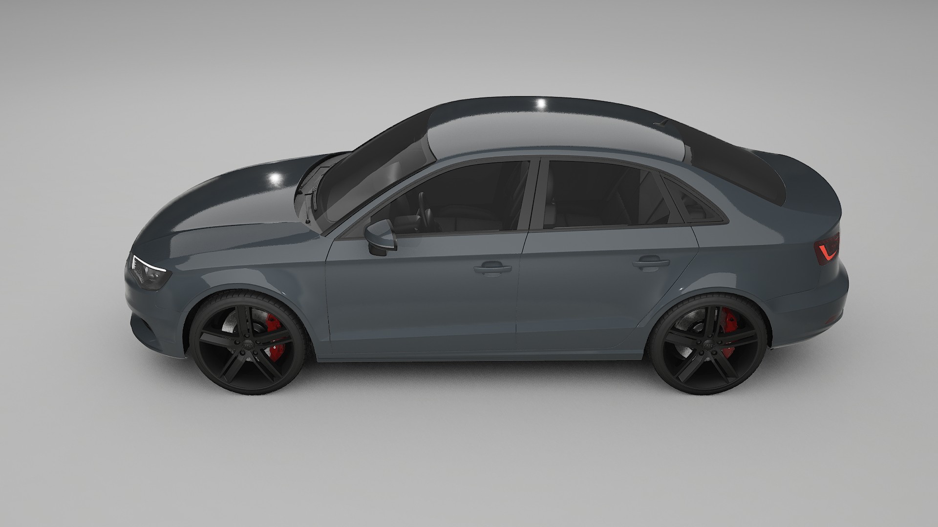 Audi A3 8V sedan prefacelift pre LCI TPU Lackskyddsfilm | GRANITE Färgskiftande PPF – Komplett Förskuret Kit