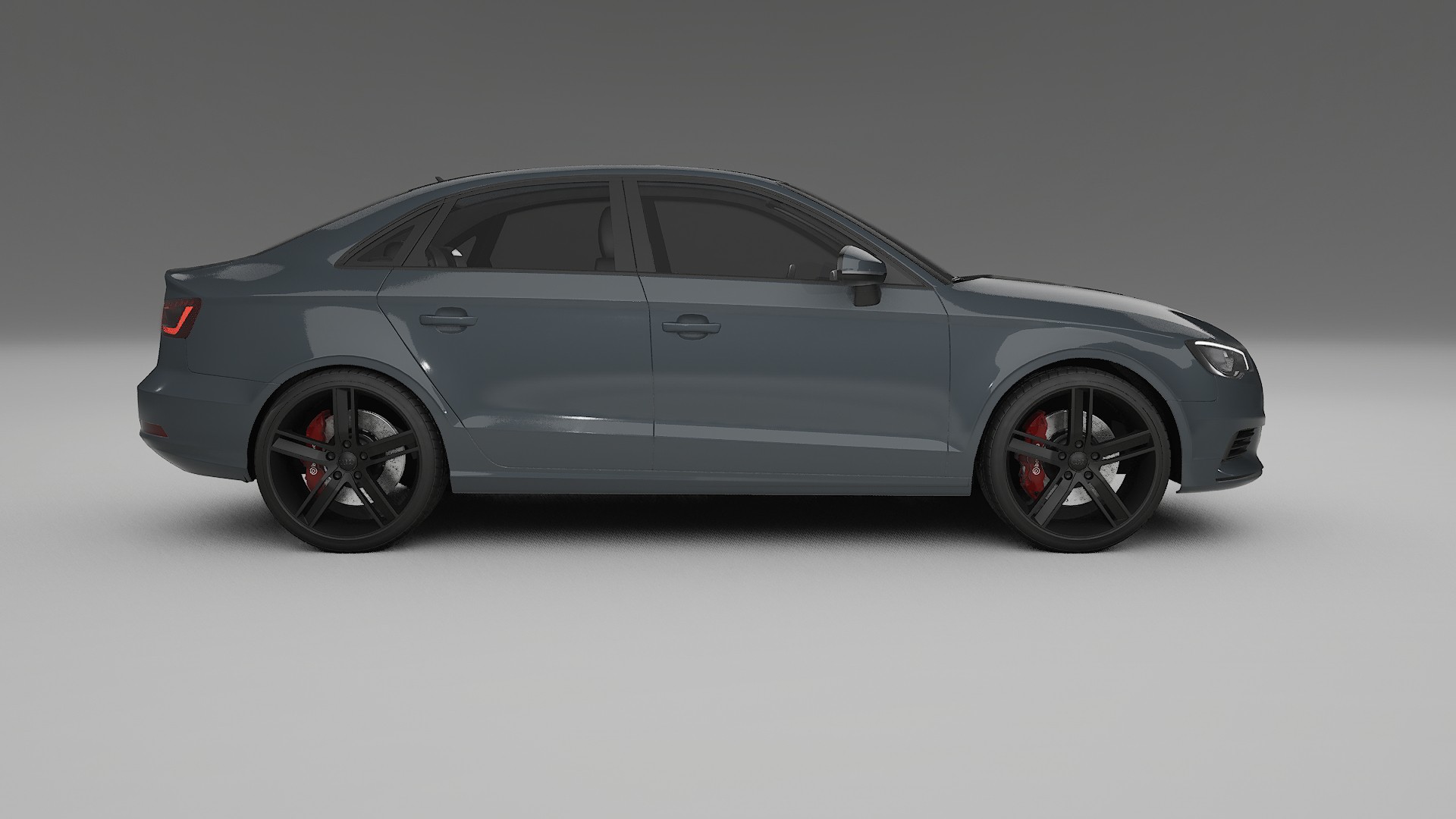 Audi A3 8V sedan prefacelift pre LCI TPU Lackskyddsfilm | GRANITE Färgskiftande PPF – Komplett Förskuret Kit