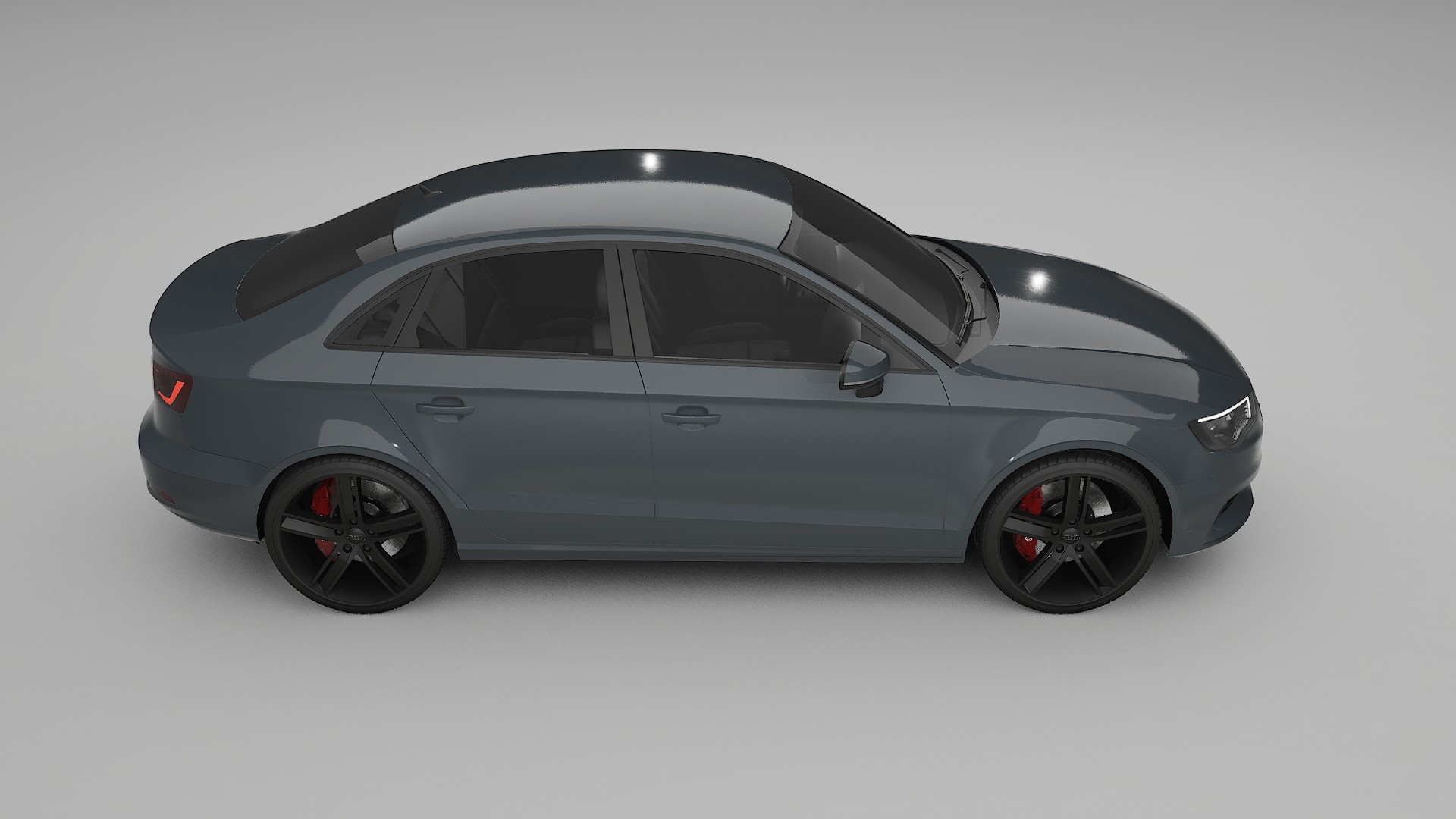 Audi A3 8V sedan prefacelift pre LCI TPU Lackskyddsfilm | GRANITE Färgskiftande PPF – Komplett Förskuret Kit