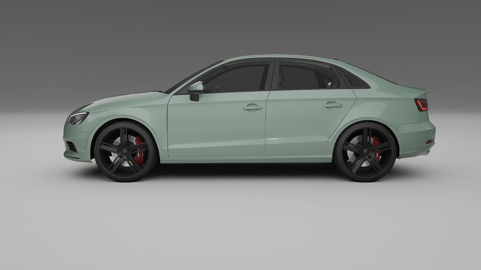 Audi A3 8V sedan prefacelift pre LCI TPU Lackskyddsfilm | CINDER Färgskiftande PPF – Komplett Förskuret Kit