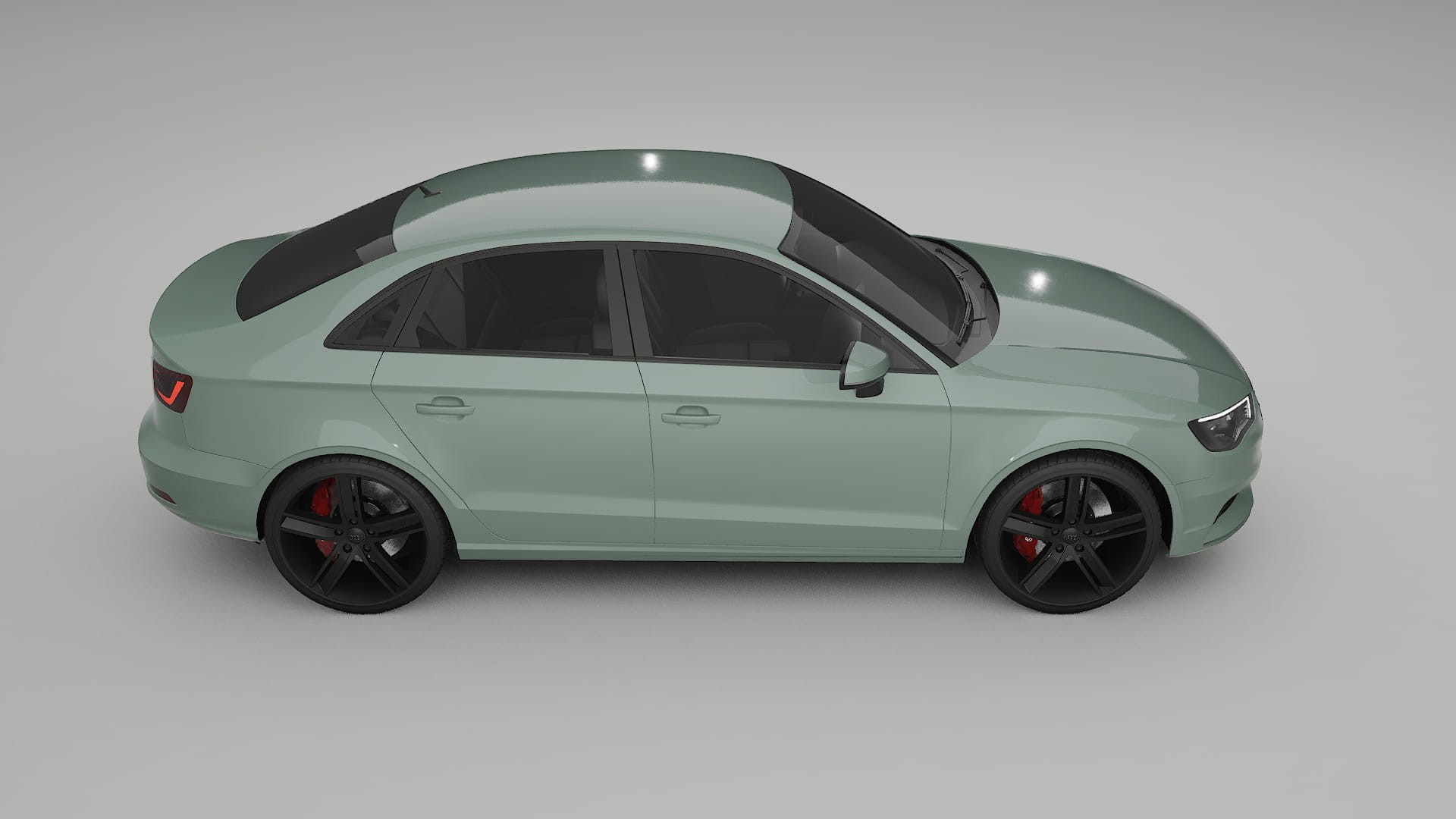 Audi A3 8V sedan prefacelift pre LCI TPU Lackskyddsfilm | CINDER Färgskiftande PPF – Komplett Förskuret Kit