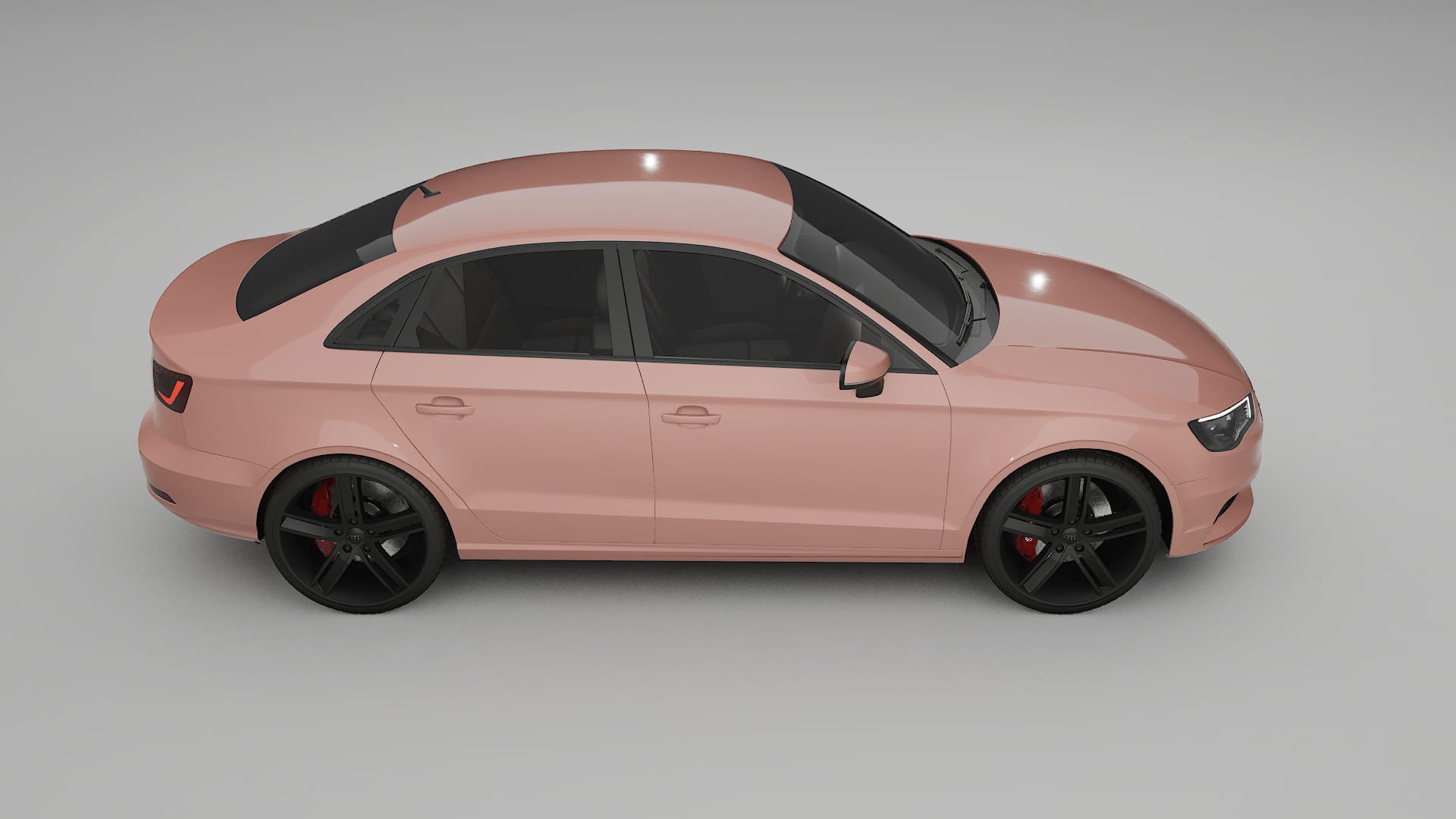 Audi A3 8V sedan prefacelift pre LCI TPU Lackskyddsfilm | BLUSH Färgskiftande PPF – Komplett Förskuret Kit