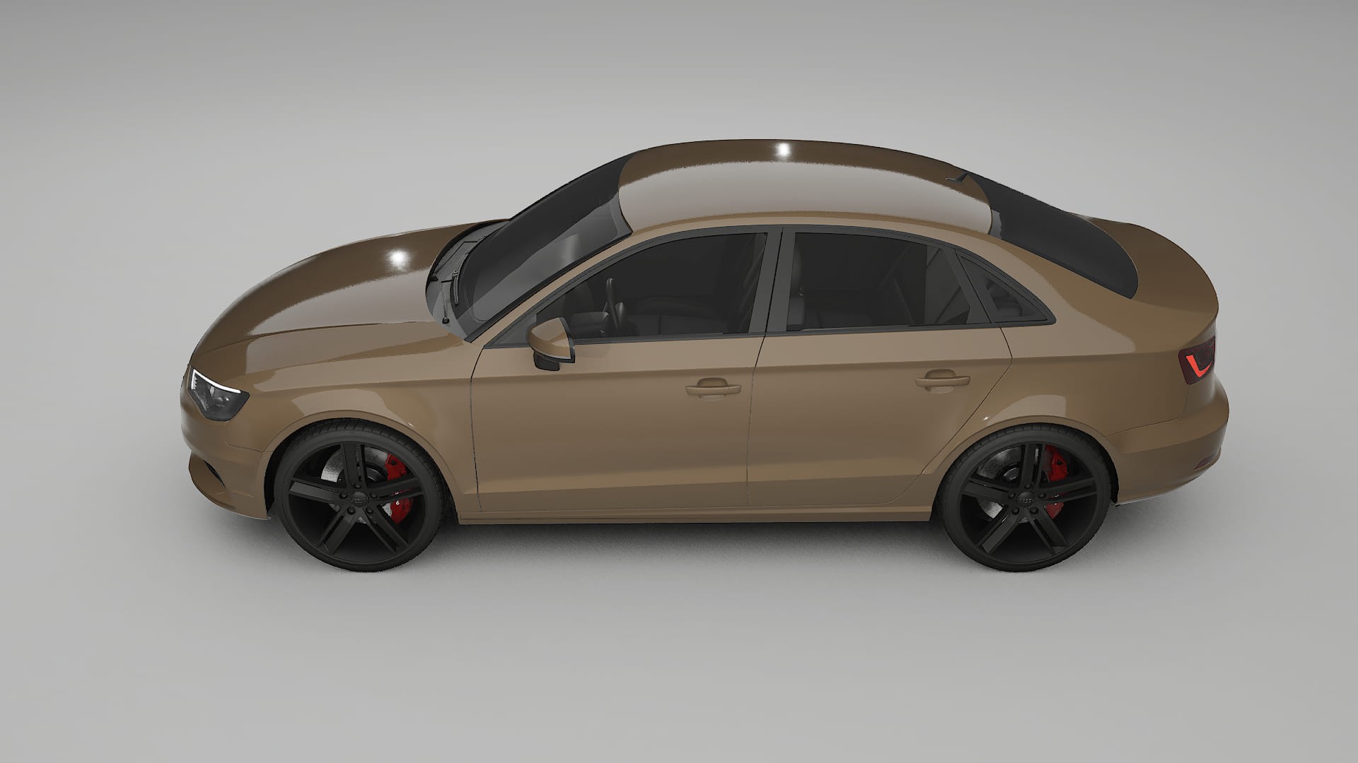 Audi A3 8V sedan prefacelift pre LCI TPU Lackskyddsfilm | SAHARA Färgskiftande PPF – Komplett Förskuret Kit