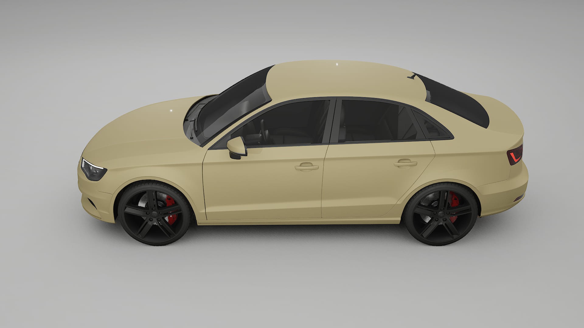 Audi A3 8V sedan prefacelift pre LCI TPU Lackskyddsfilm | SAND Färgskiftande PPF – Komplett Förskuret Kit