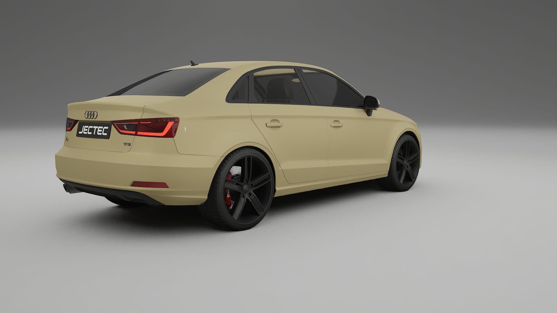 Audi A3 8V sedan prefacelift pre LCI TPU Lackskyddsfilm | SAND Färgskiftande PPF – Komplett Förskuret Kit