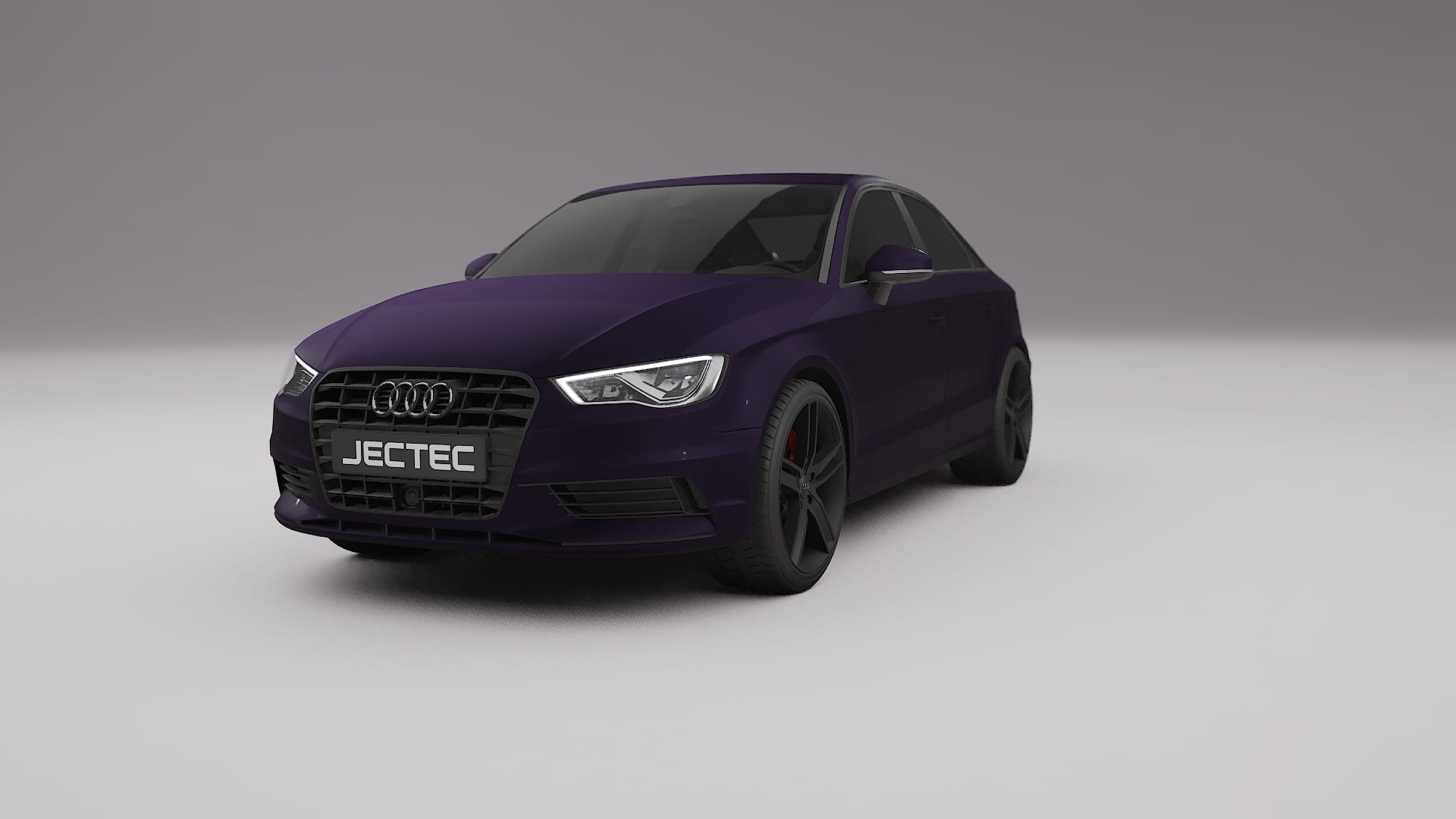 Audi A3 8V sedan prefacelift pre LCI TPU Lackskyddsfilm | VIOLET Färgskiftande PPF – Komplett Förskuret Kit