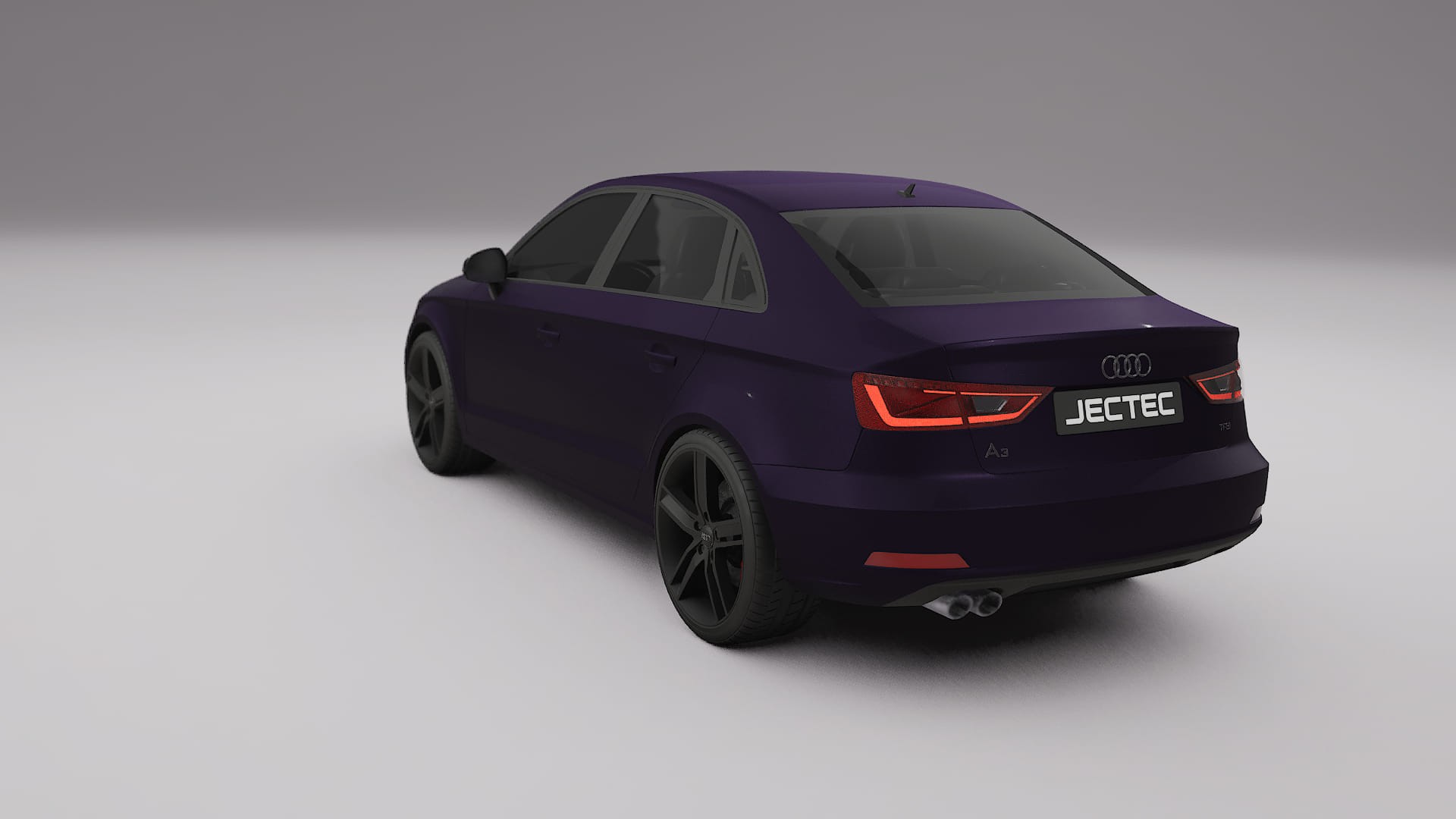 Audi A3 8V sedan prefacelift pre LCI TPU Lackskyddsfilm | VIOLET Färgskiftande PPF – Komplett Förskuret Kit