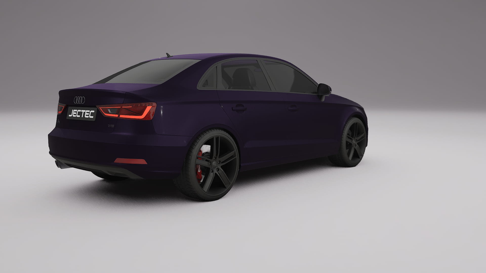 Audi A3 8V sedan prefacelift pre LCI TPU Lackskyddsfilm | VIOLET Färgskiftande PPF – Komplett Förskuret Kit