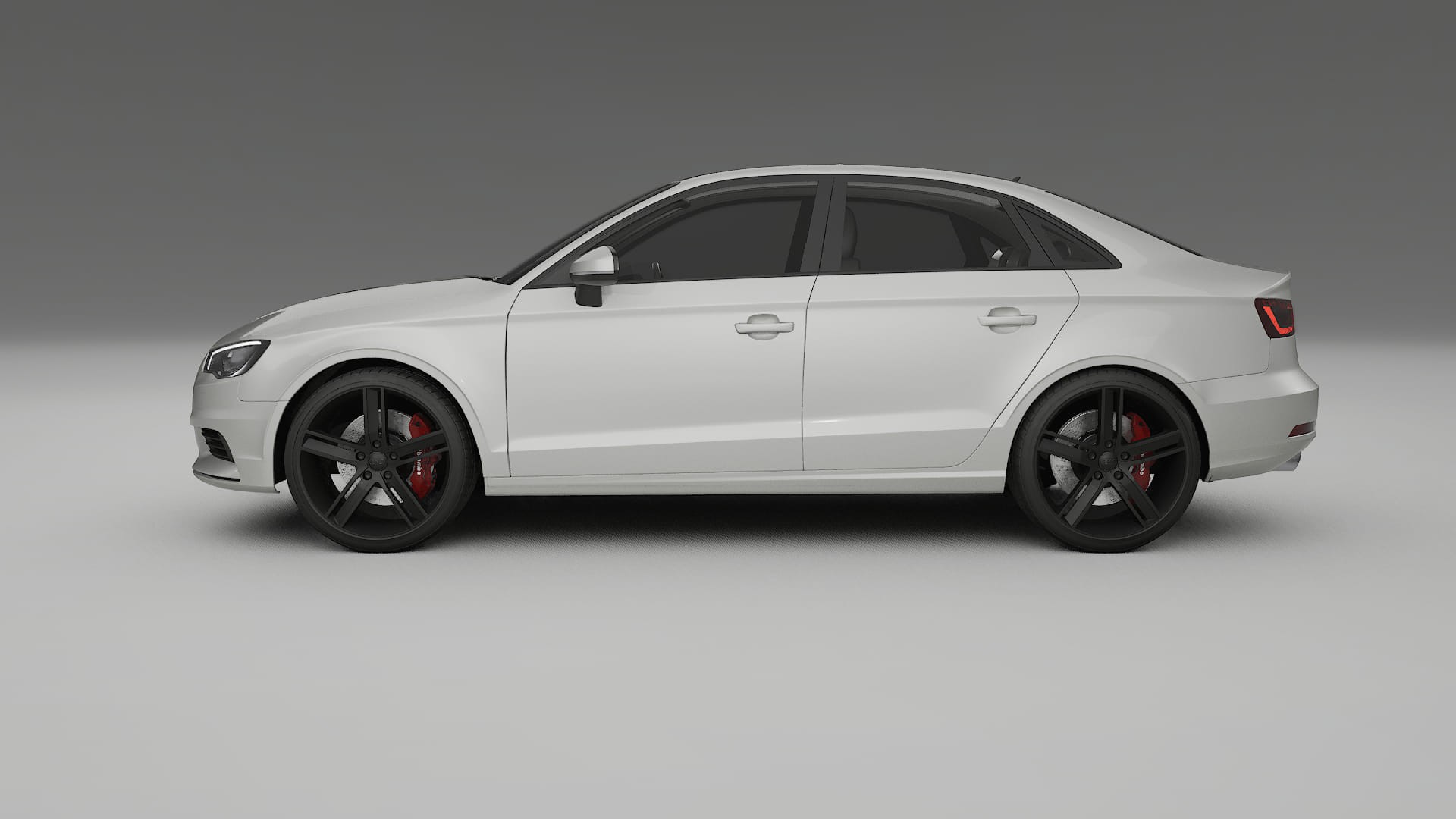 Audi A3 8V sedan prefacelift pre LCI TPU Lackskyddsfilm | PEARL Färgskiftande PPF – Komplett Förskuret Kit