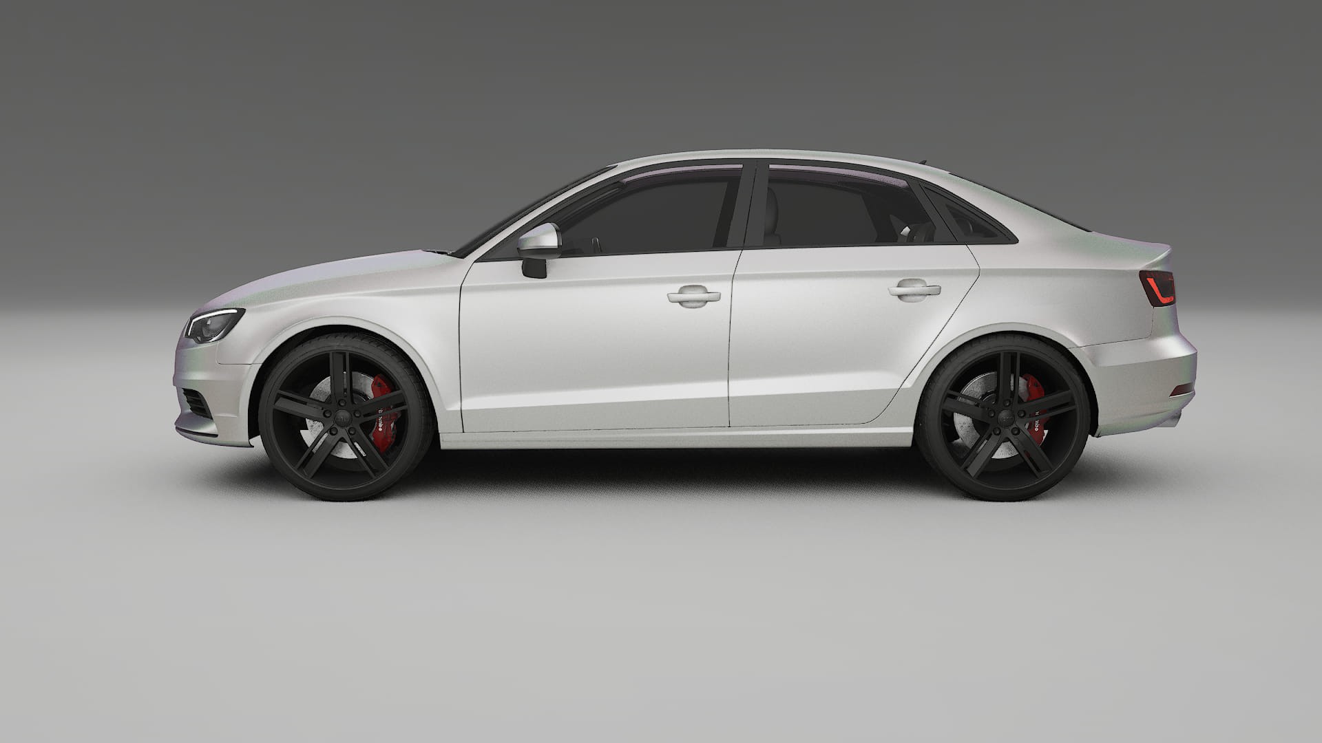 Audi A3 8V sedan prefacelift pre LCI TPU Lackskyddsfilm | NEBULA Färgskiftande PPF – Komplett Förskuret Kit