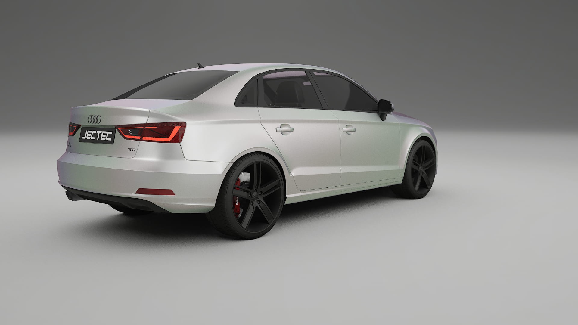 Audi A3 8V sedan prefacelift pre LCI TPU Lackskyddsfilm | NEBULA Färgskiftande PPF – Komplett Förskuret Kit