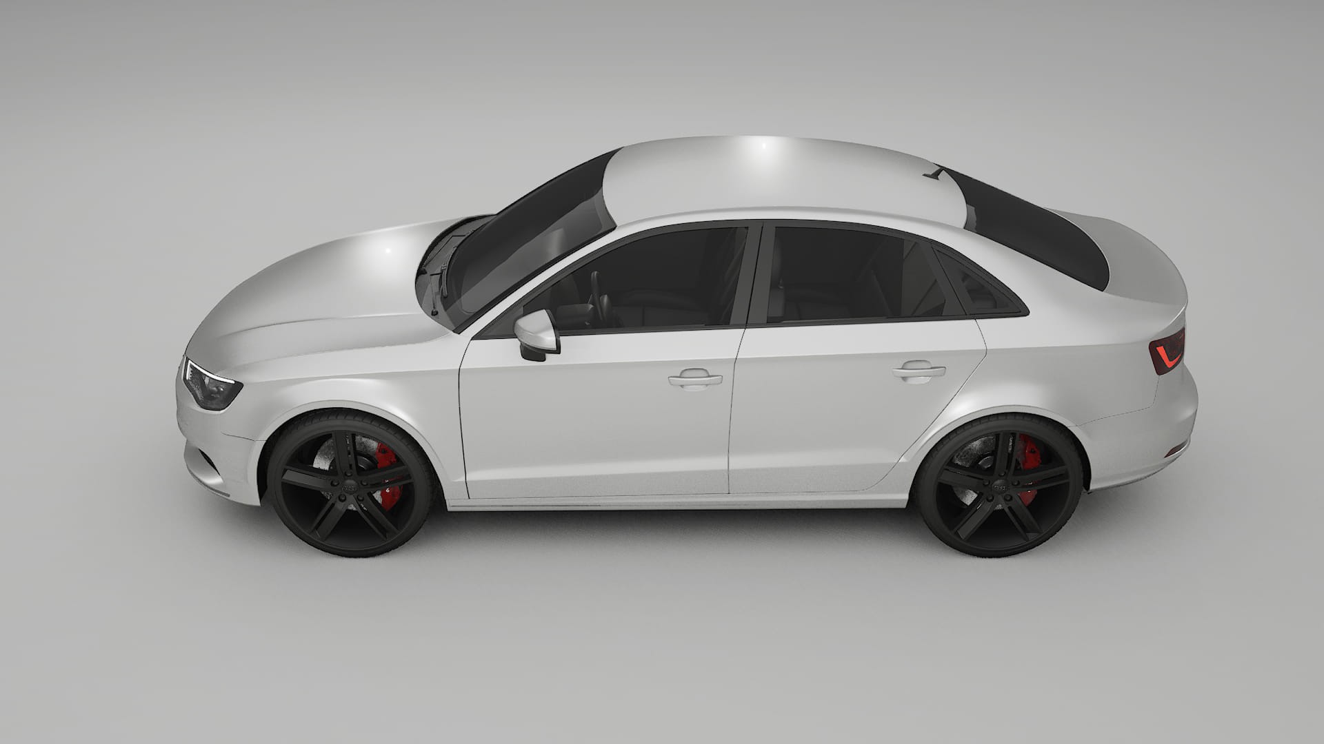 Audi A3 8V sedan prefacelift pre LCI TPU Lackskyddsfilm | OPAL Färgskiftande PPF – Komplett Förskuret Kit