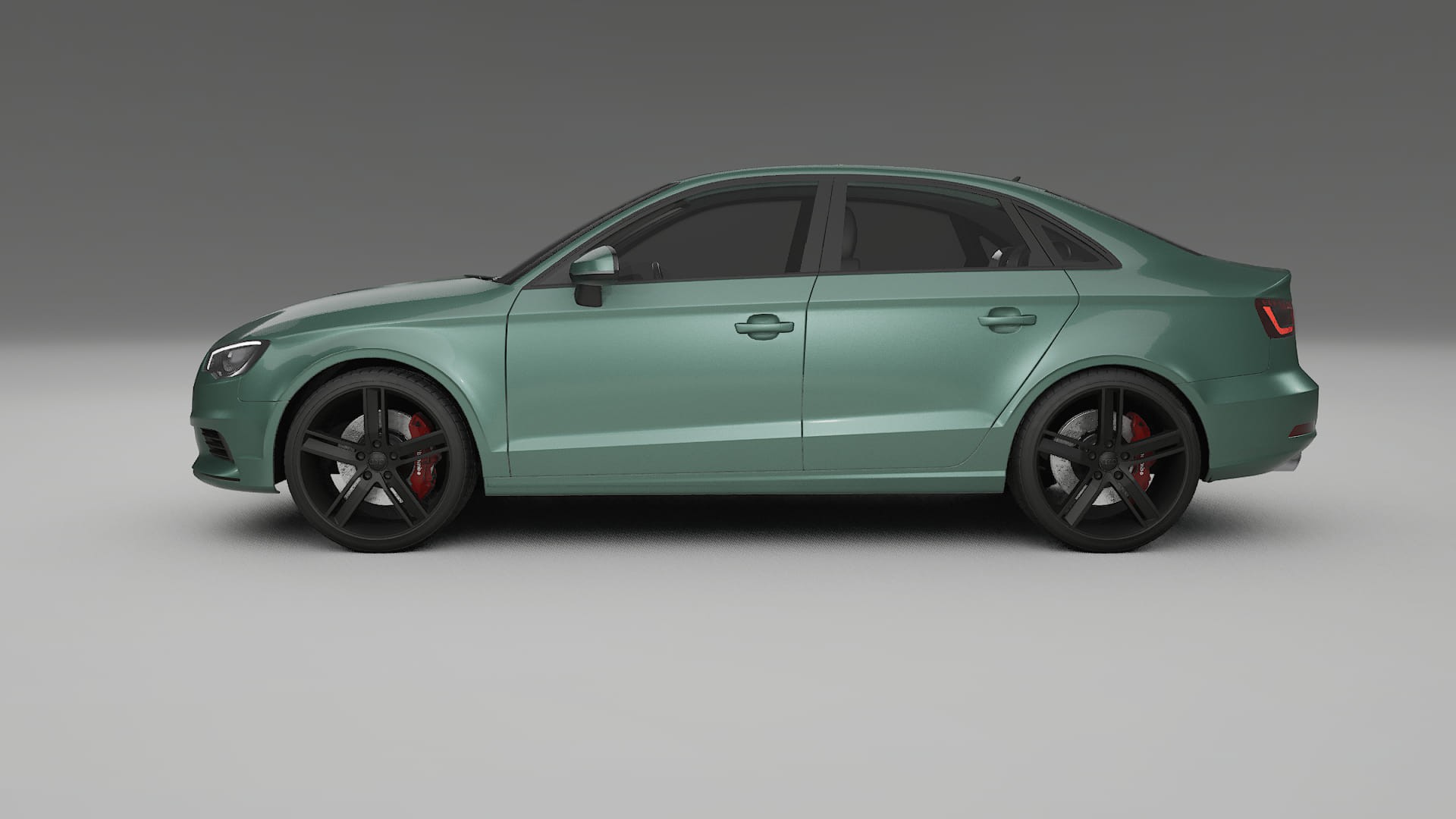 Audi A3 8V sedan prefacelift pre LCI TPU Lackskyddsfilm | EVERGREEN Färgskiftande PPF – Komplett Förskuret Kit