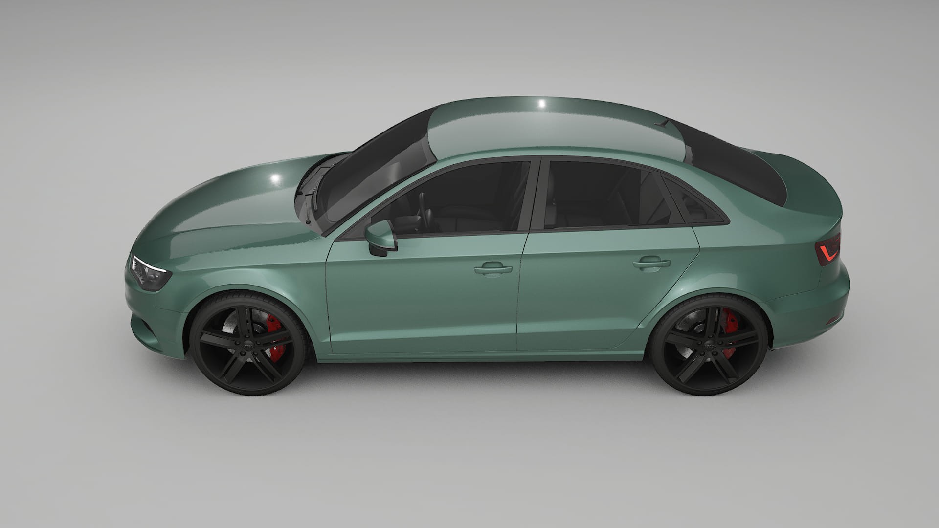 Audi A3 8V sedan prefacelift pre LCI TPU Lackskyddsfilm | EVERGREEN Färgskiftande PPF – Komplett Förskuret Kit