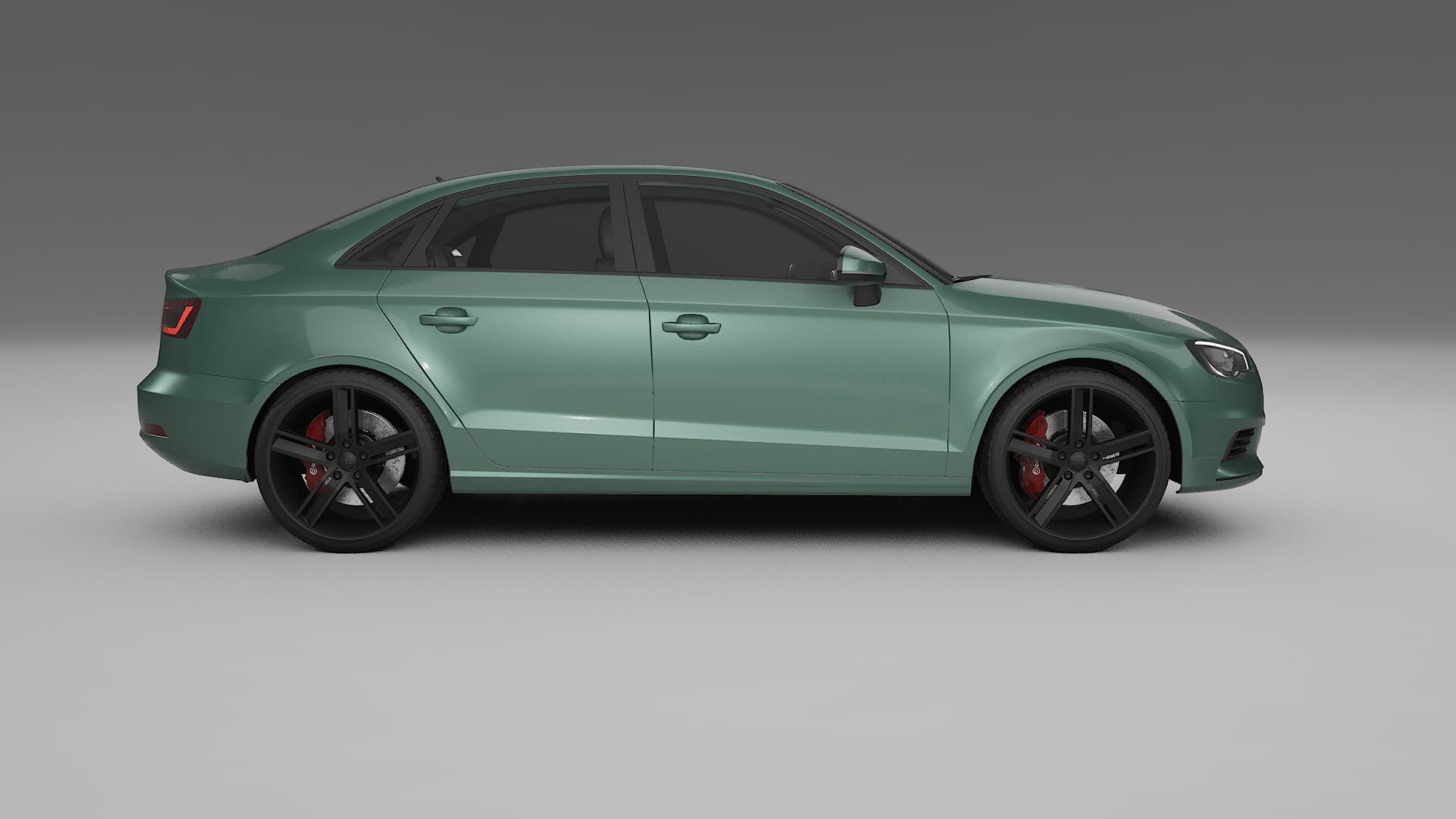 Audi A3 8V sedan prefacelift pre LCI TPU Lackskyddsfilm | EVERGREEN Färgskiftande PPF – Komplett Förskuret Kit