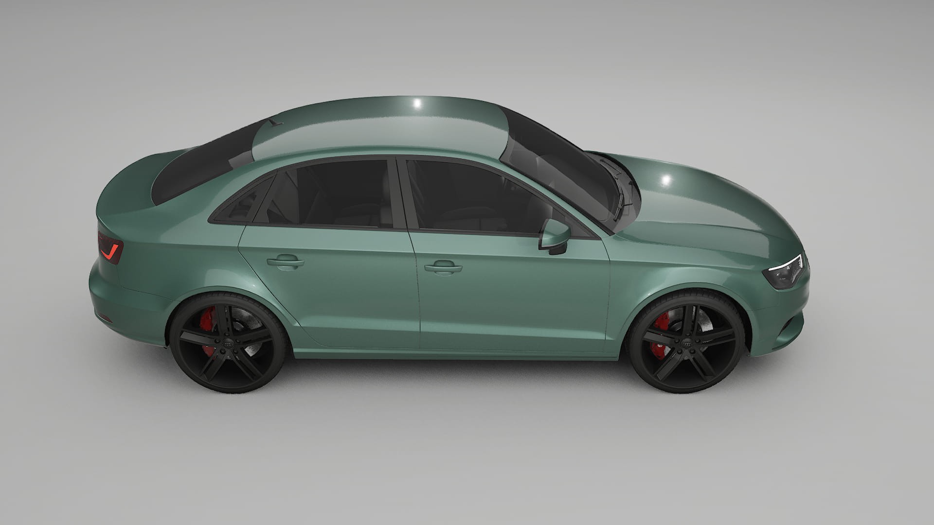 Audi A3 8V sedan prefacelift pre LCI TPU Lackskyddsfilm | EVERGREEN Färgskiftande PPF – Komplett Förskuret Kit